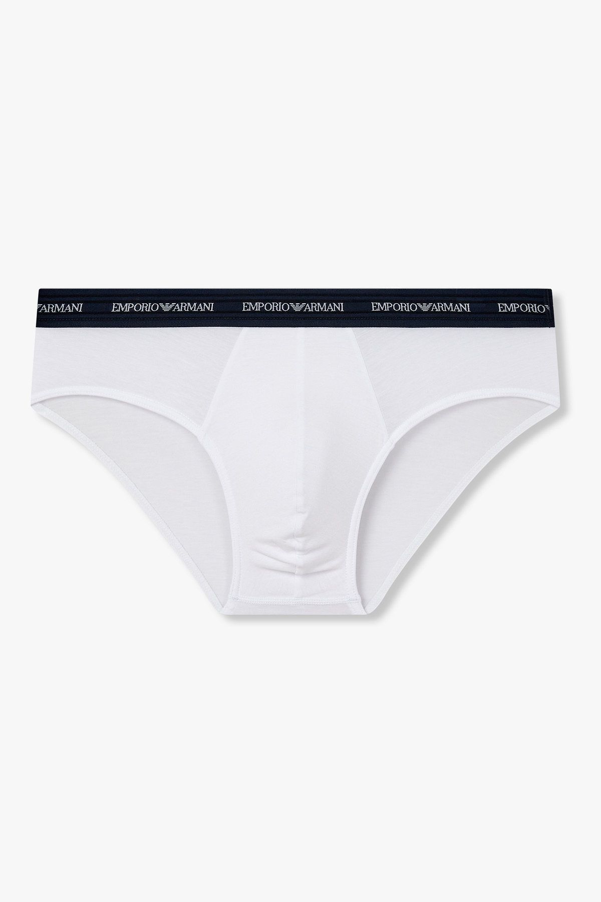엠포리오 아르마니 언더웨어(EMPORIO ARMANI UNDERWEAR) 남성 레이온 스트레치 솔리드 브리프_화이트 0815311028
