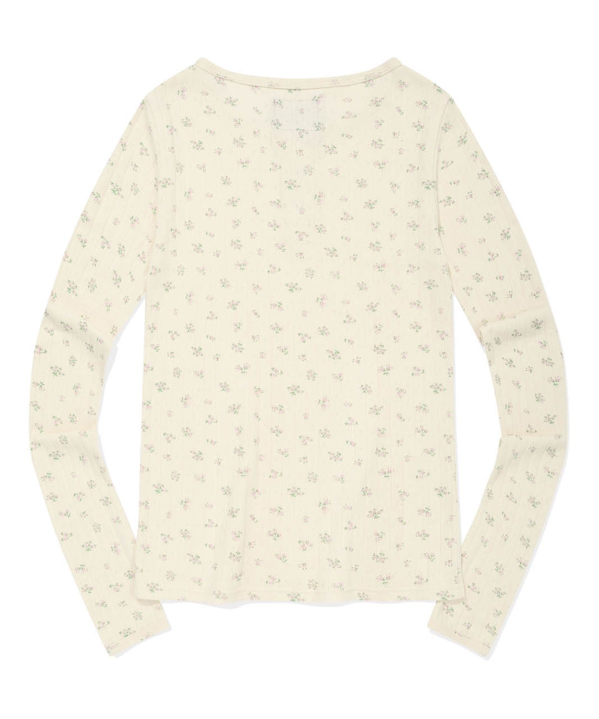 리트리버클럽(RETRIEVER CLUB) PATTERN HENLEY NECK [IVORY]