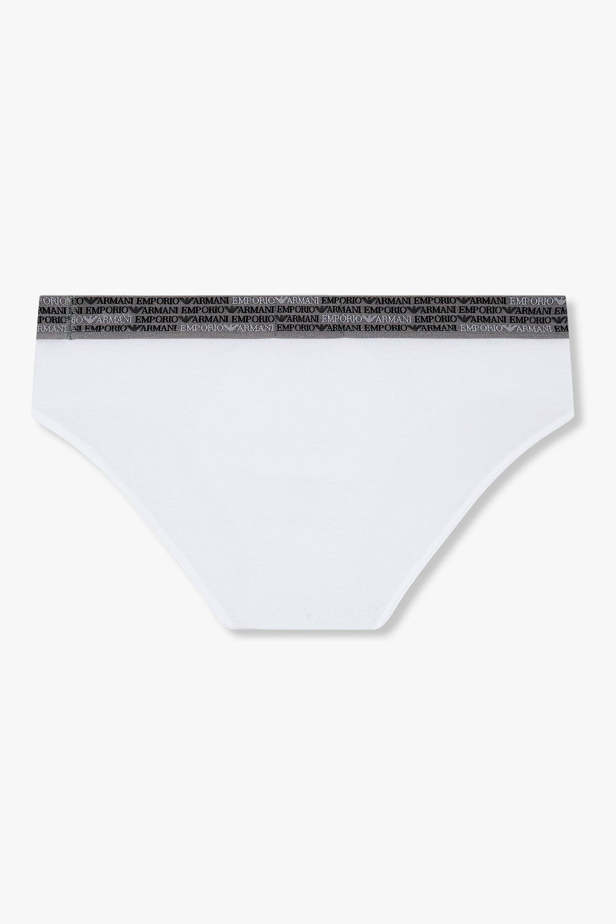 엠포리오 아르마니 언더웨어(EMPORIO ARMANI UNDERWEAR) 남성 리피트 로고 샤이닝 로고 브리프_화이트 0815311059