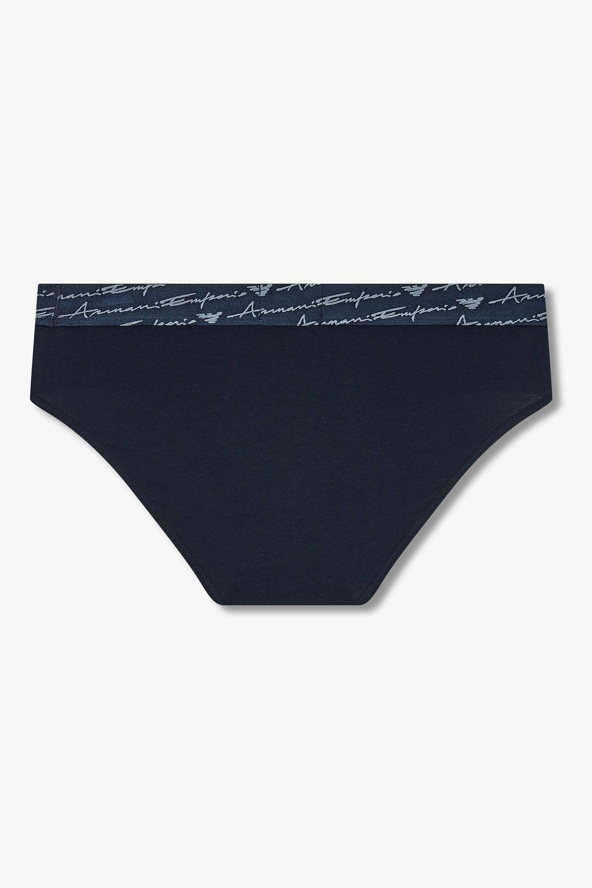 엠포리오 아르마니 언더웨어(EMPORIO ARMANI UNDERWEAR) 남성 커시브 로고 솔리드 브리프 3PACK_블루 08M5361001