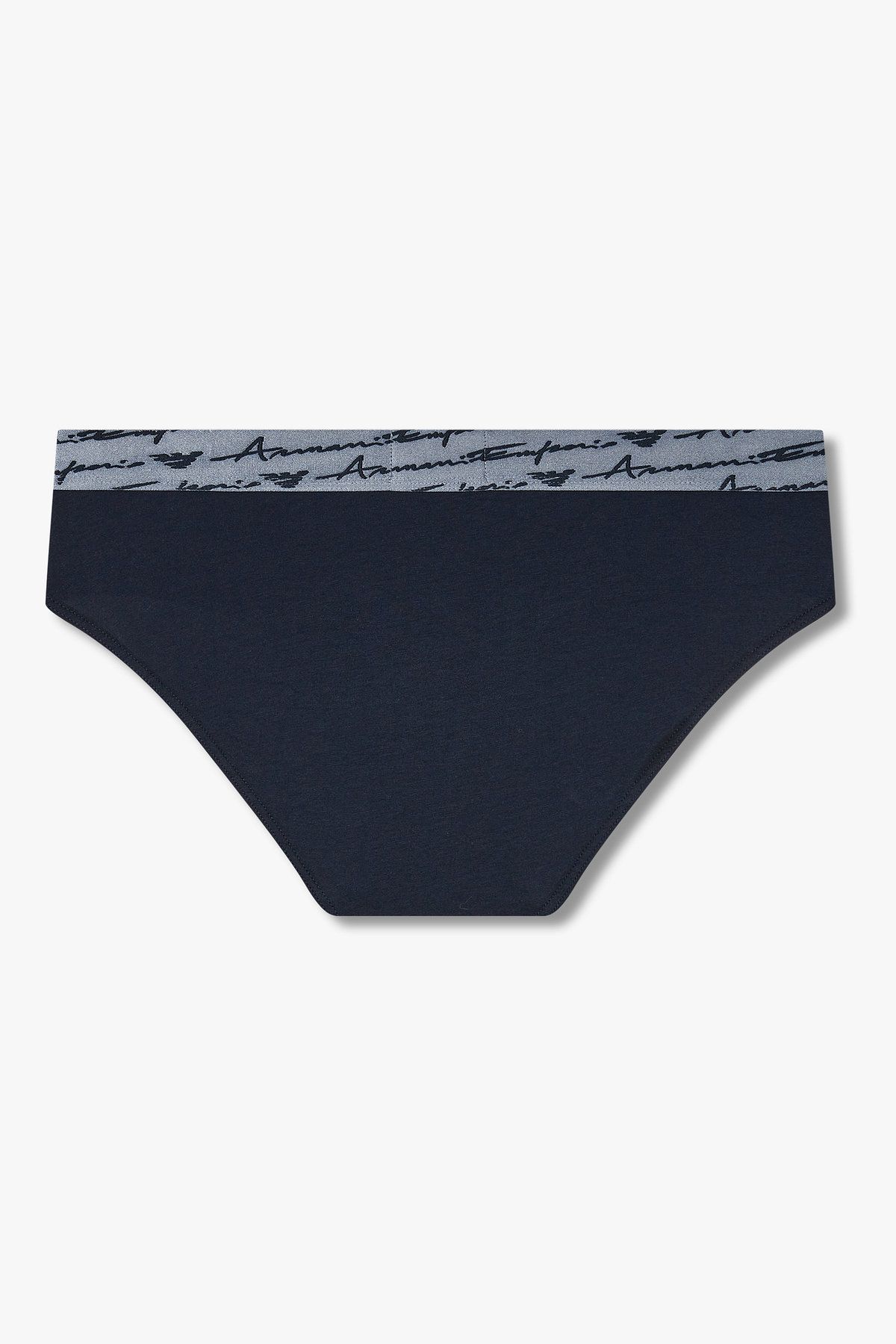 엠포리오 아르마니 언더웨어(EMPORIO ARMANI UNDERWEAR) 남성 커시브 로고 솔리드 브리프 3PACK_블루 08M5361001