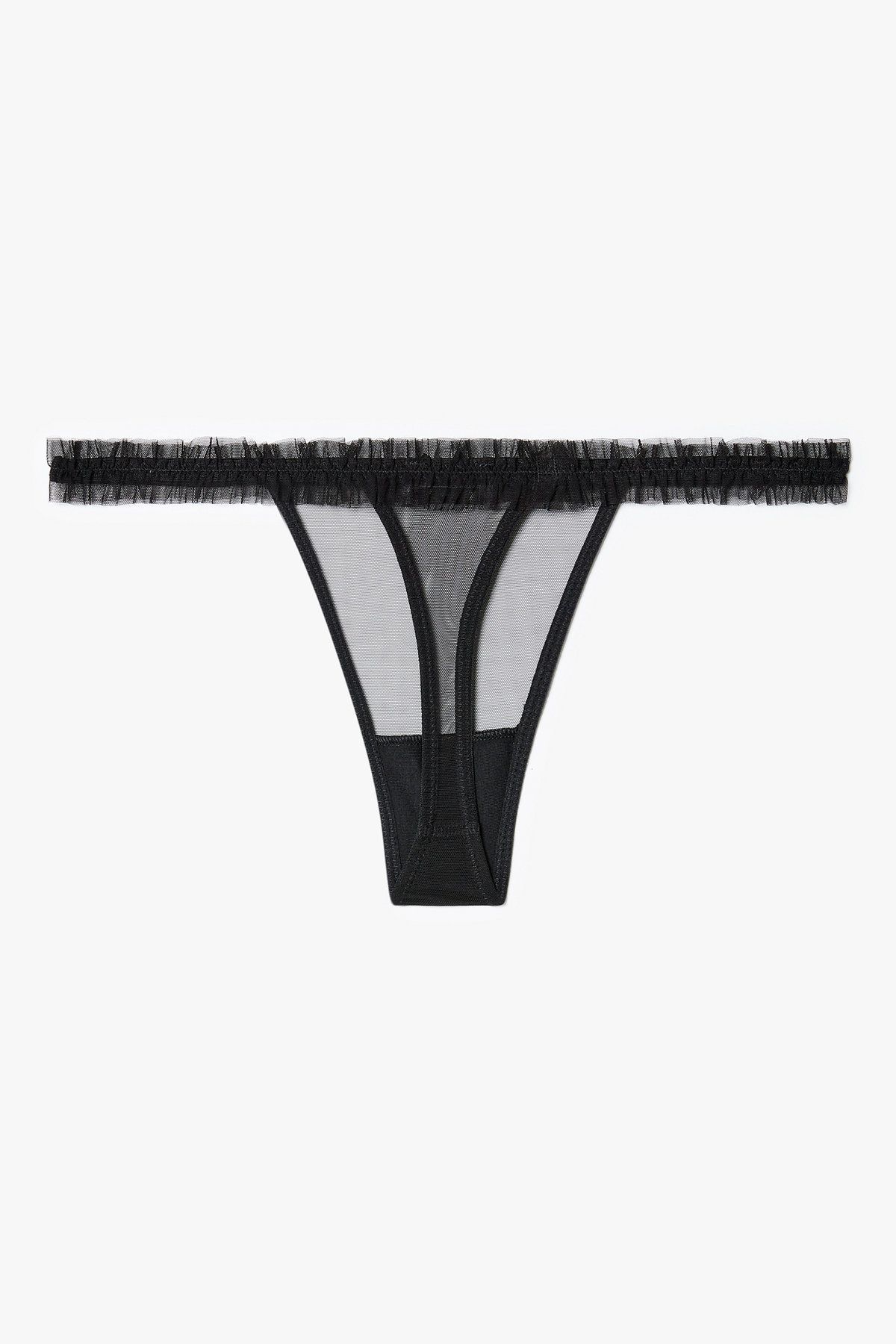 엠포리오 아르마니 언더웨어(EMPORIO ARMANI UNDERWEAR) 여성 시퀸 자카드 슬립 티팬티 세트_블랙 0825318504