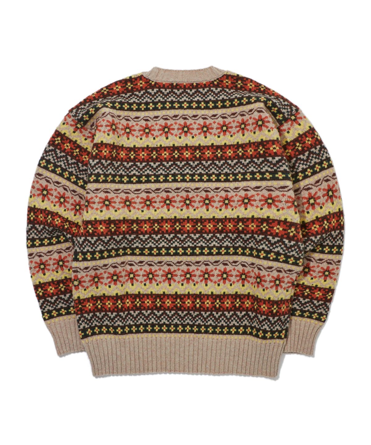 펜필드(PENFIELD) [TRAILWEAR] Lincoln Wool 페어아일 크루넥 스웨터 베이지_FR3KJ71U