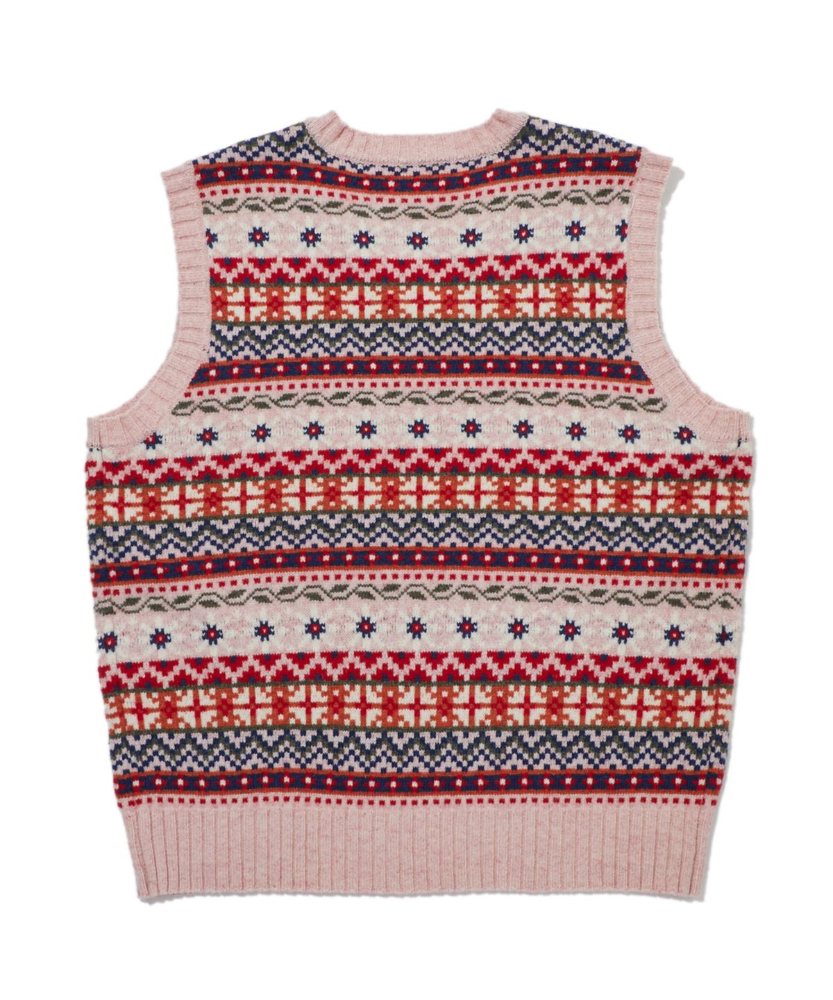 펜필드(PENFIELD) [TRAILWEAR] Lincoln Wool 페어아일 베스트 핑크_FR3KJ75U