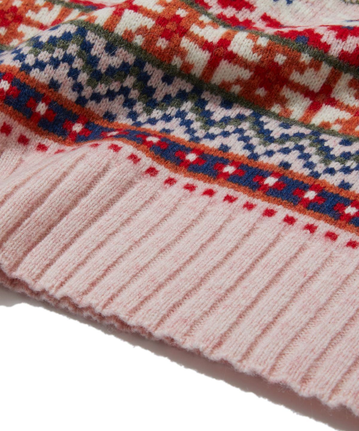 펜필드(PENFIELD) [TRAILWEAR] Lincoln Wool 페어아일 베스트 핑크_FR3KJ75U