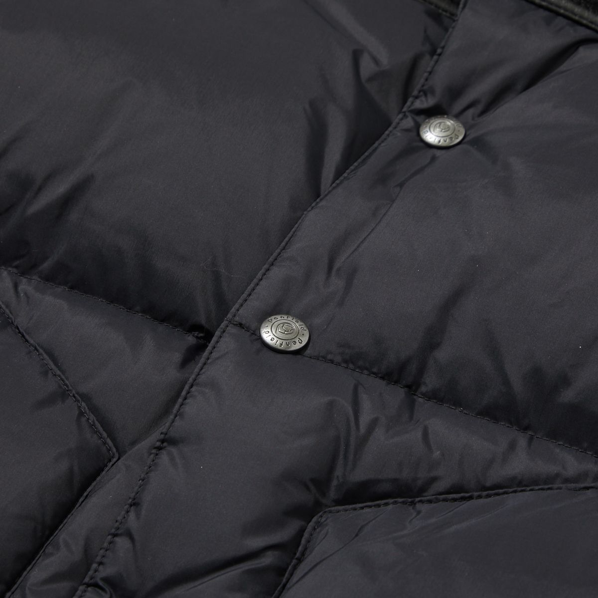 펜필드(PENFIELD) 락울 베이직 다운 점퍼 블랙_FR4WD100