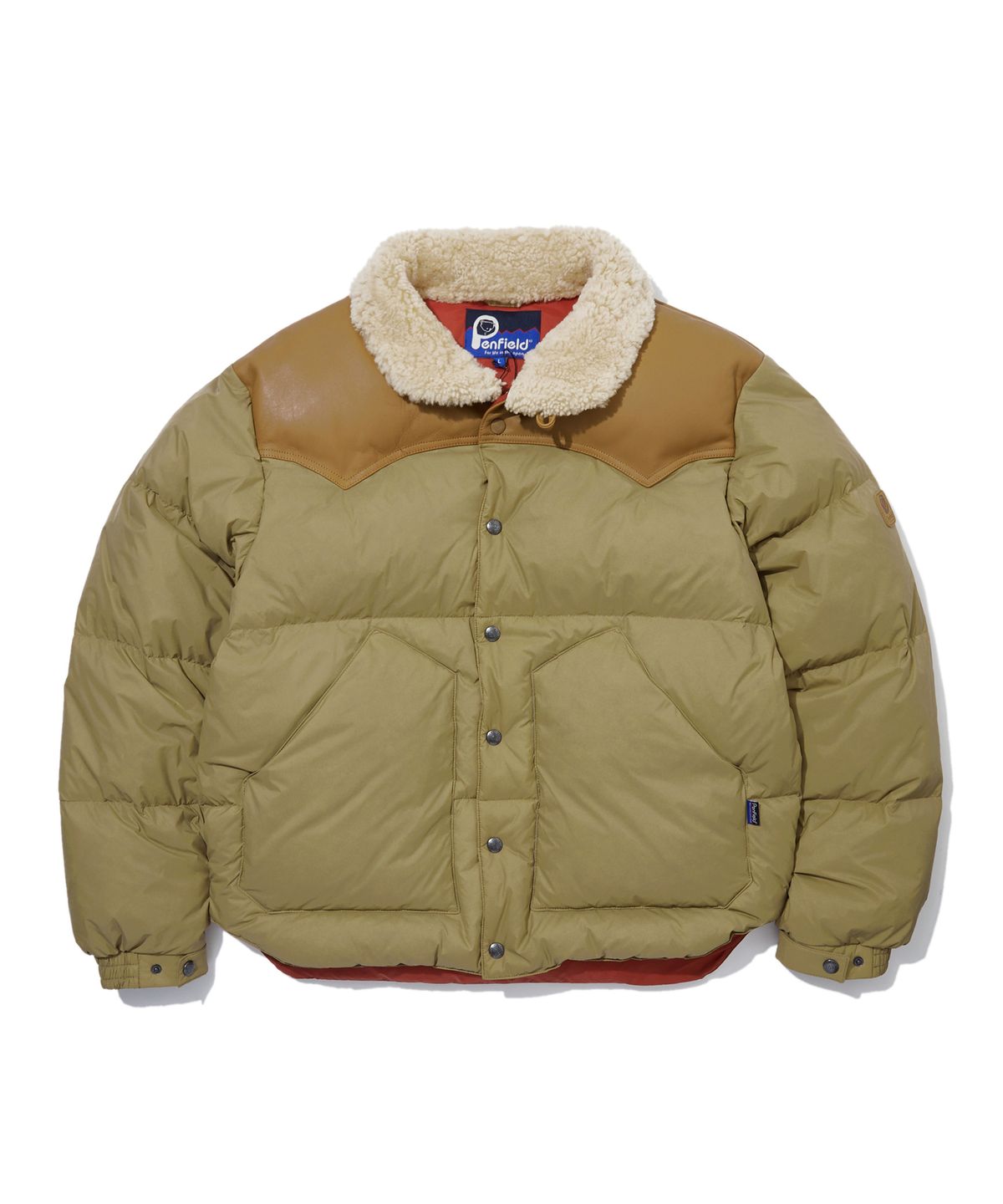 펜필드(PENFIELD) 락울 다운 점퍼 베이지_FR4WD97U