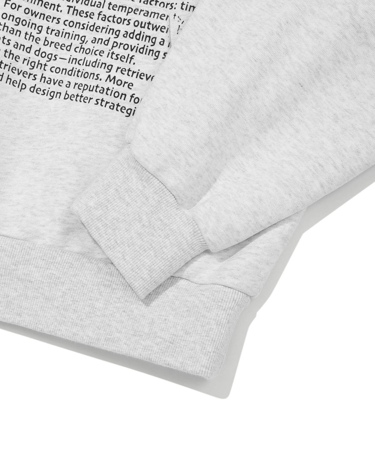 리트리버클럽(RETRIEVER CLUB) PARAGRAPH CAT HOODIE [MELANGE GRAY]