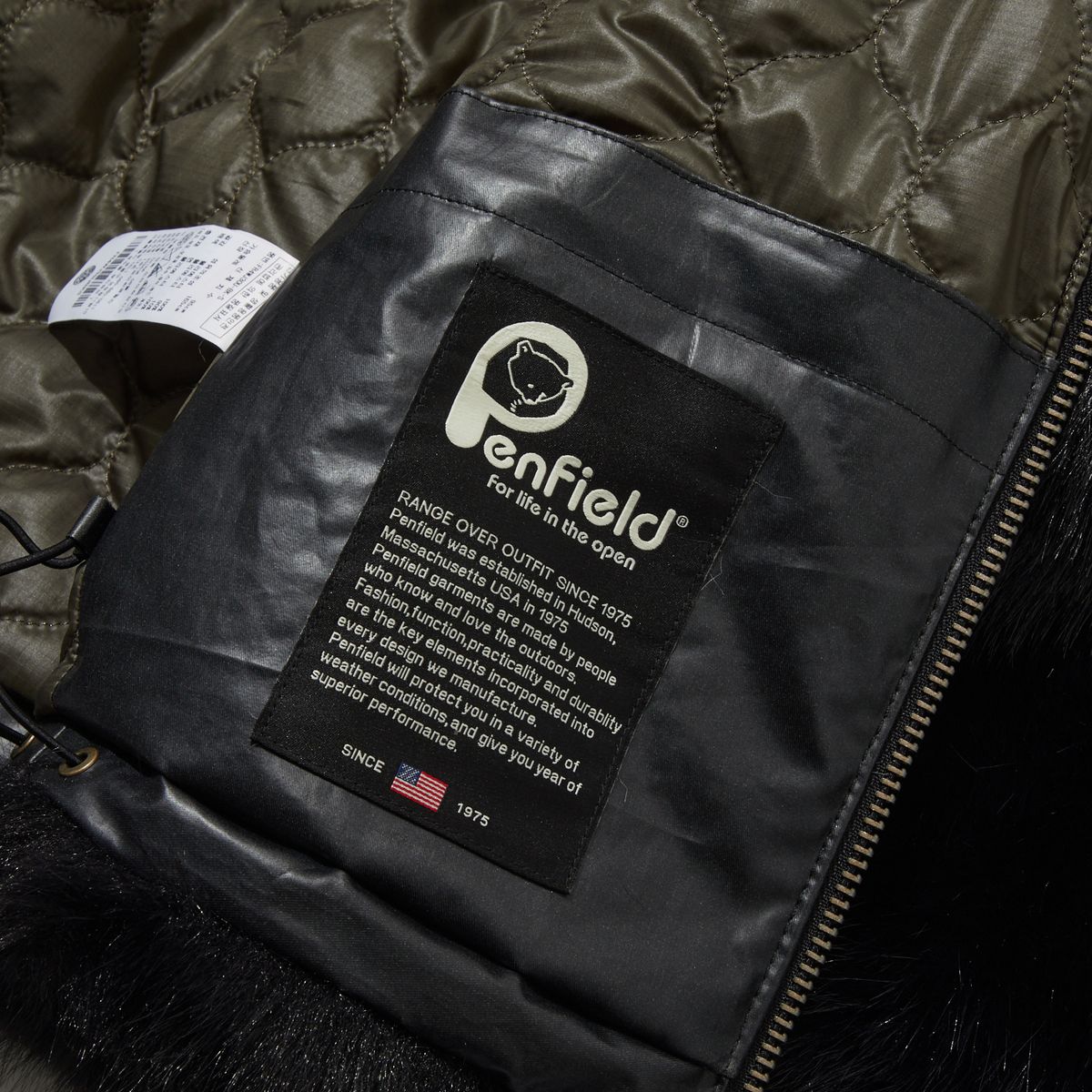 펜필드(PENFIELD) 크로우 퍼 후디 블랙_FR4WJ30U