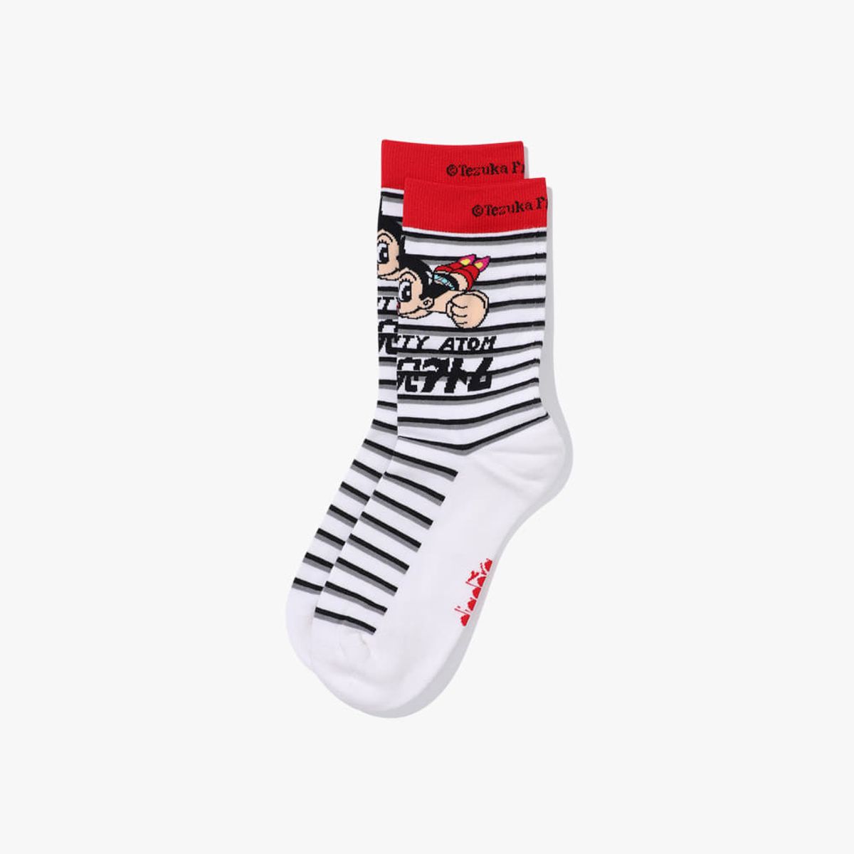 디아도라(diadora) 아톰 그래픽 크루 삭스 MULTI