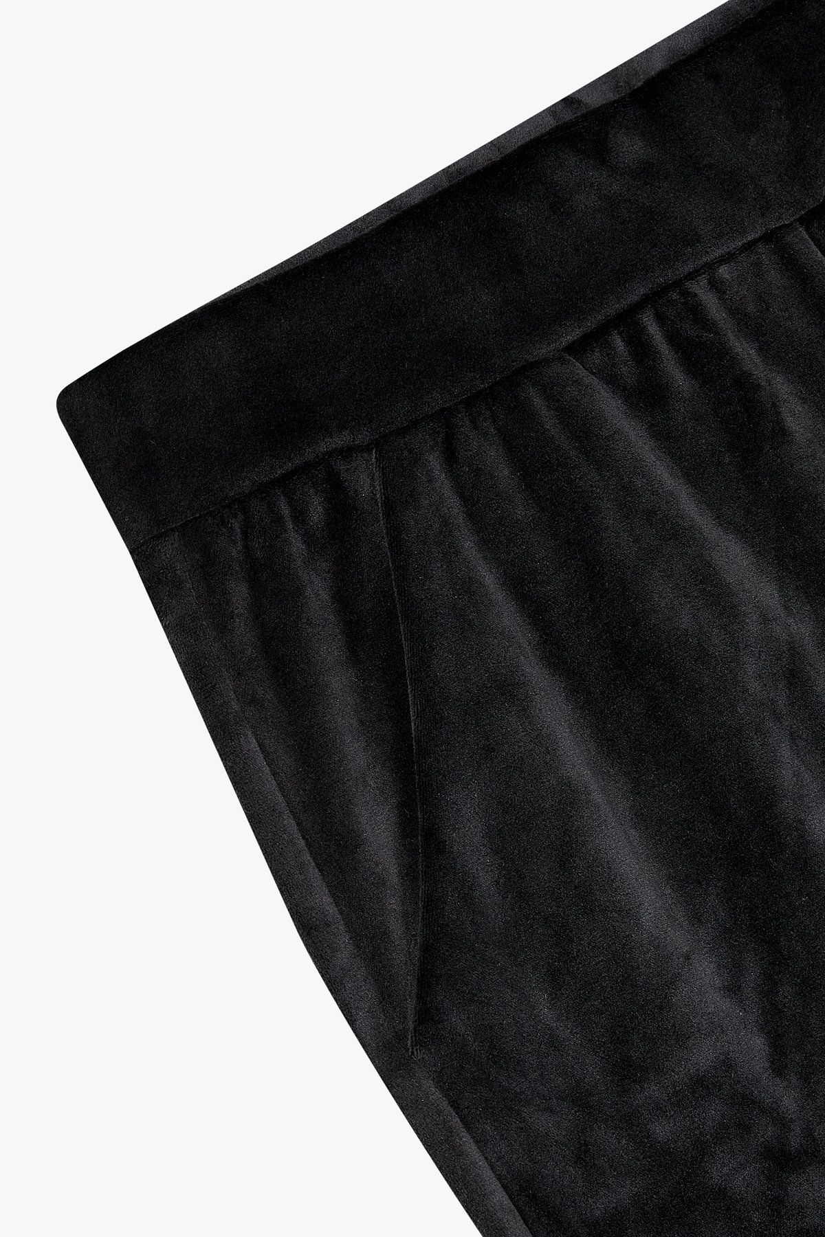 엠포리오 아르마니 언더웨어(EMPORIO ARMANI UNDERWEAR) 여성 벨루어 라운지 조거 팬츠_블랙 0825332507
