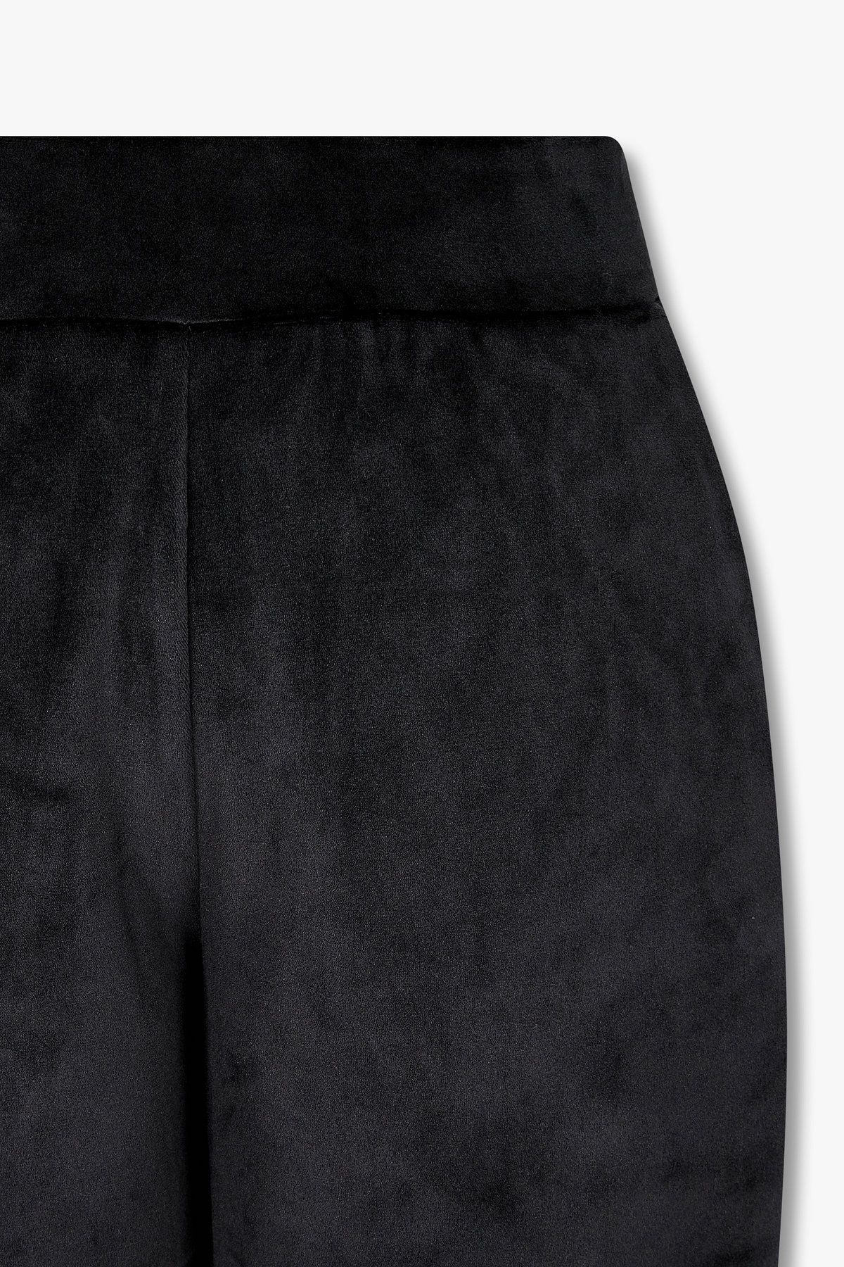 엠포리오 아르마니 언더웨어(EMPORIO ARMANI UNDERWEAR) 여성 벨루어 라운지 조거 팬츠_블랙 0825332507