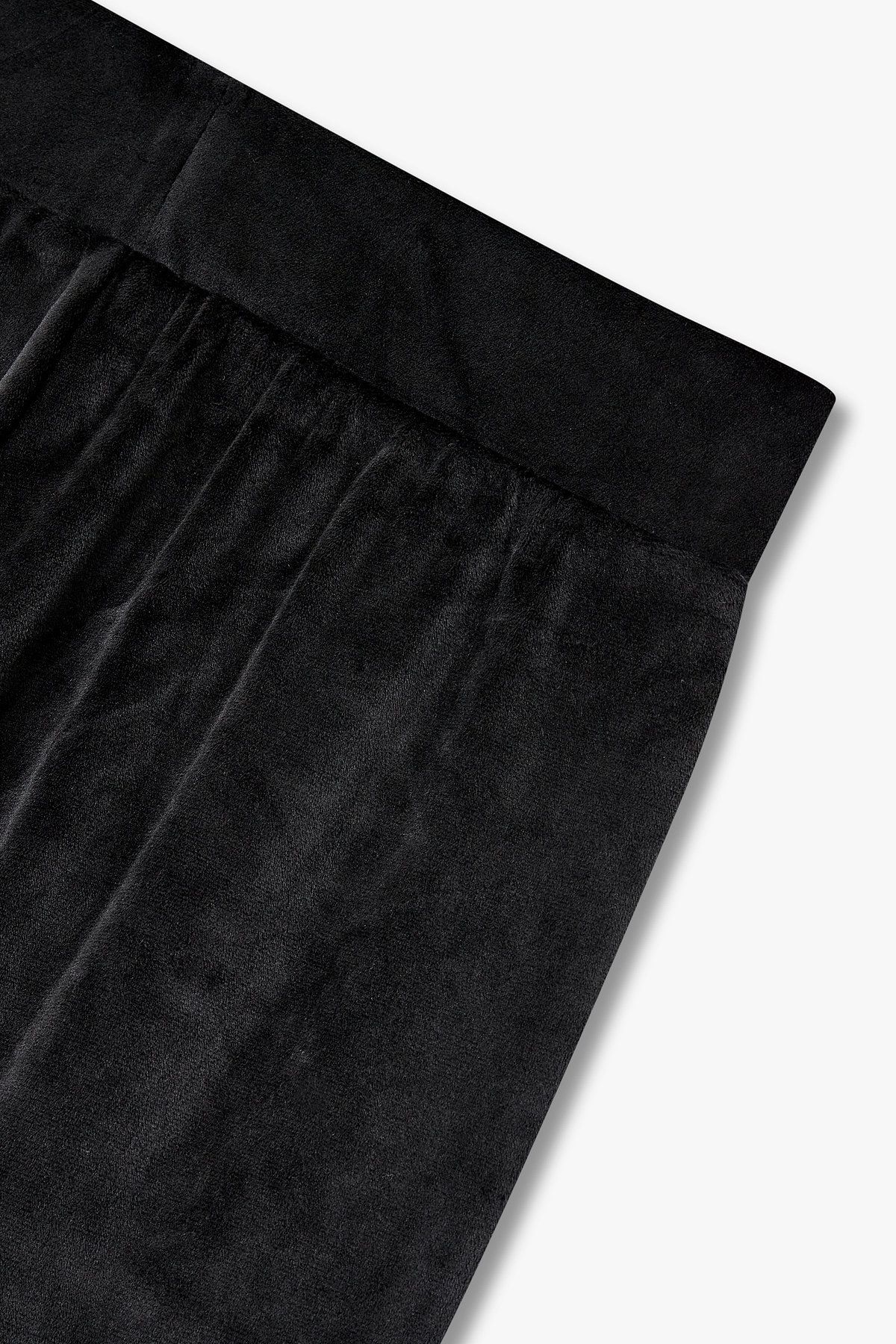 엠포리오 아르마니 언더웨어(EMPORIO ARMANI UNDERWEAR) 여성 벨루어 라운지 조거 팬츠_블랙 0825332507