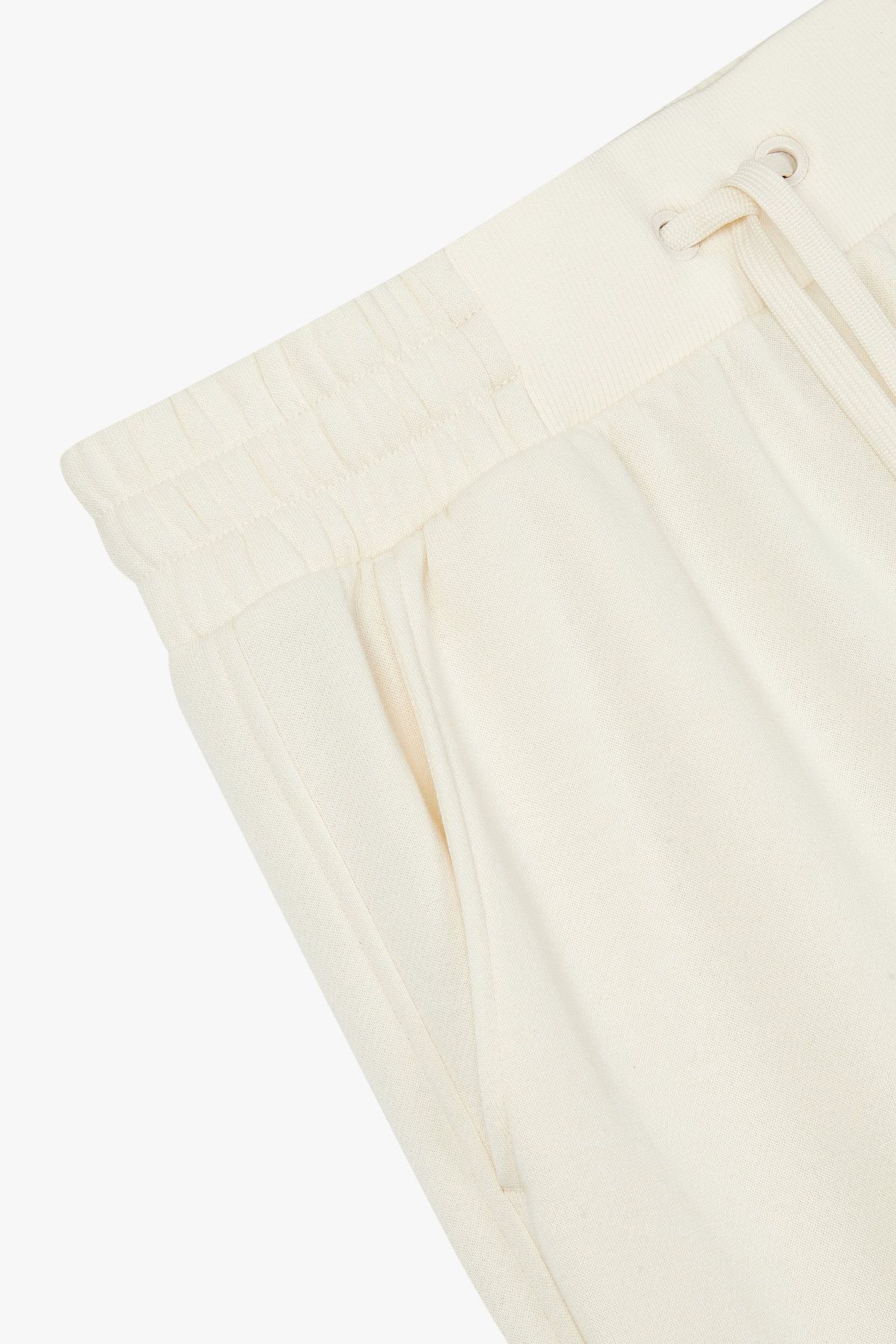 엠포리오 아르마니 언더웨어(EMPORIO ARMANI UNDERWEAR) 여성 서클 로고 라운지 조거 팬츠_아이보리 0825332519