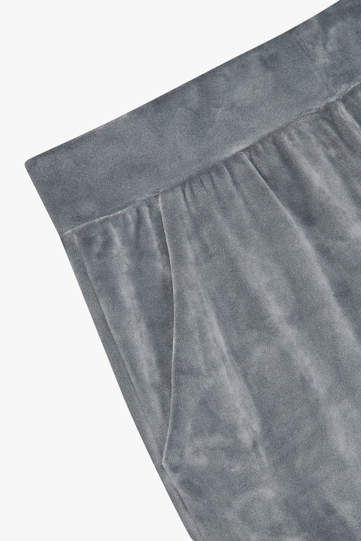 엠포리오 아르마니 언더웨어(EMPORIO ARMANI UNDERWEAR) 여성 벨루어 라운지 조거 팬츠_그레이 0825332506