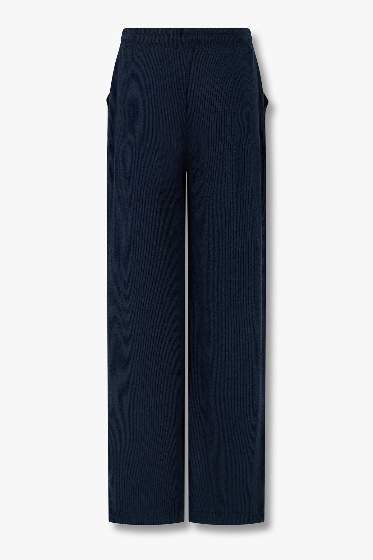 엠포리오 아르마니 언더웨어(EMPORIO ARMANI UNDERWEAR) 여성 리브드 루즈 핏 라운지 팬츠_마린 0825332512