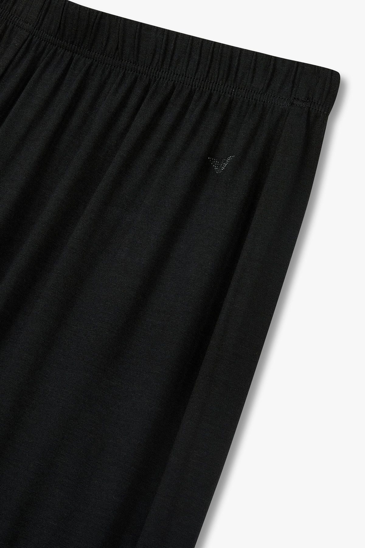 엠포리오 아르마니 언더웨어(EMPORIO ARMANI UNDERWEAR) 여성 리오셀 블렌드 라운지 팬츠_블랙 0825332504