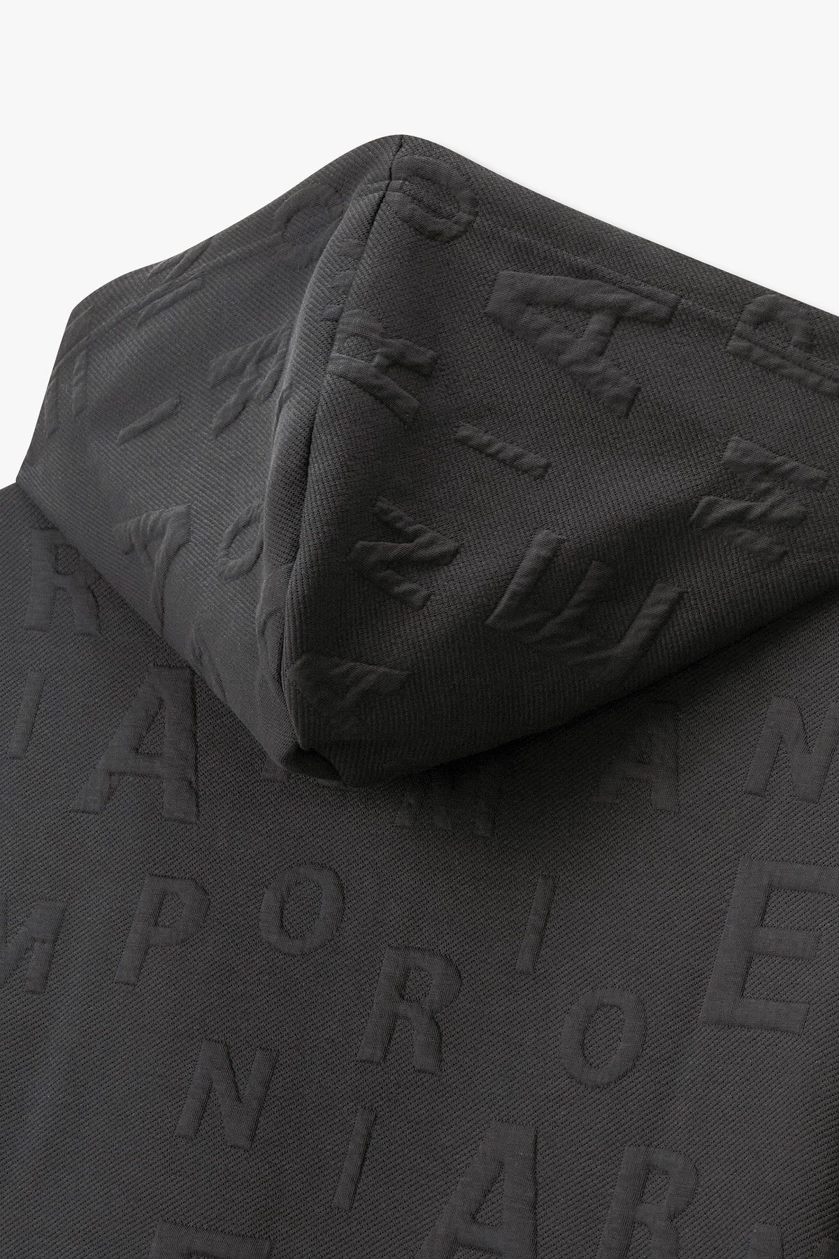 엠포리오 아르마니 언더웨어(EMPORIO ARMANI UNDERWEAR) 남성 엠보 알파벳 스트링 후드 집업_다크 그레이 0815338007