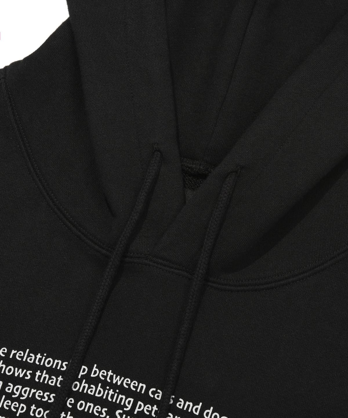 리트리버클럽(RETRIEVER CLUB) PARAGRAPH CAT HOODIE [BLACK]