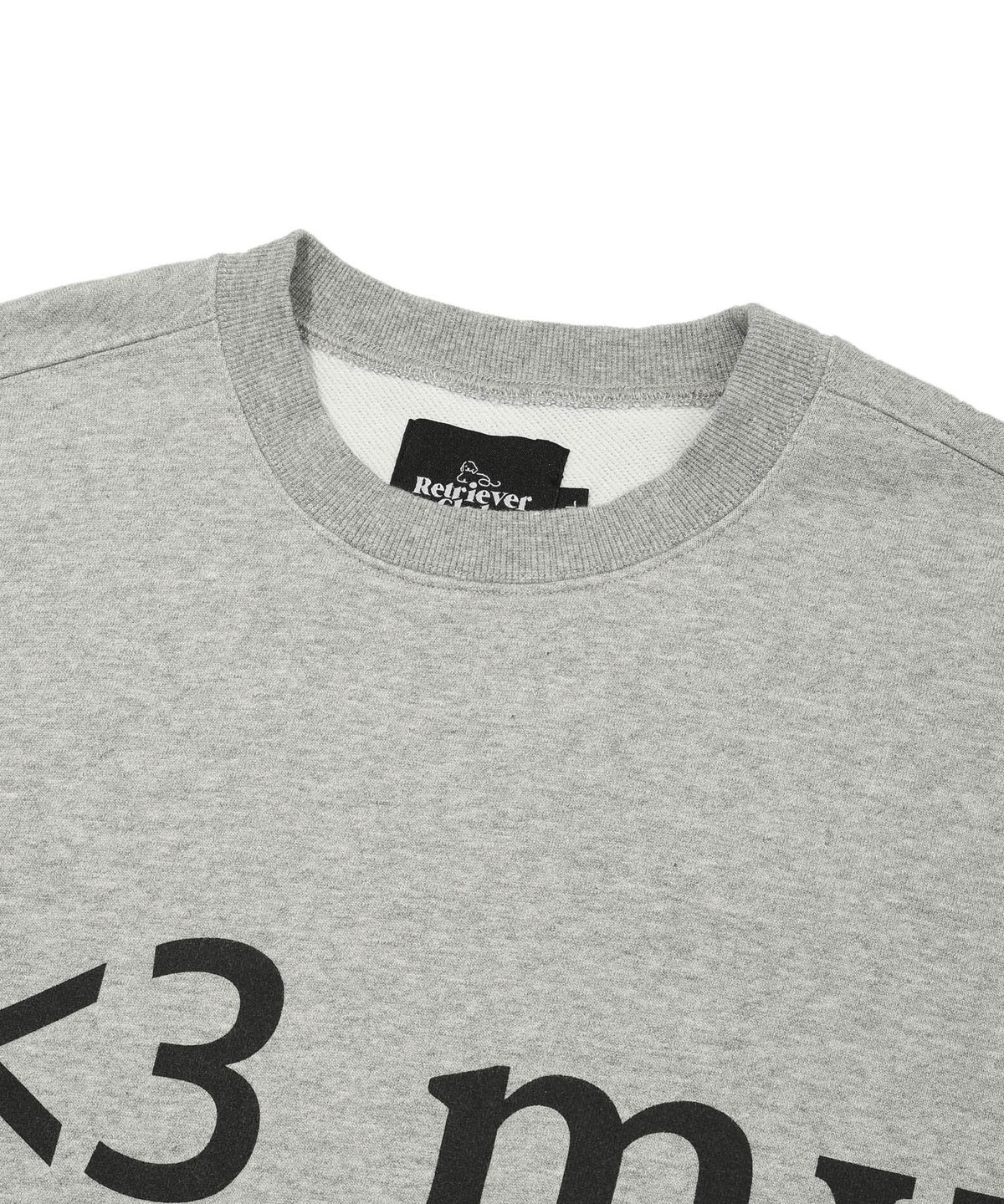 리트리버클럽(RETRIEVER CLUB) LOVE PUPPY CREWNECK [GRAY]