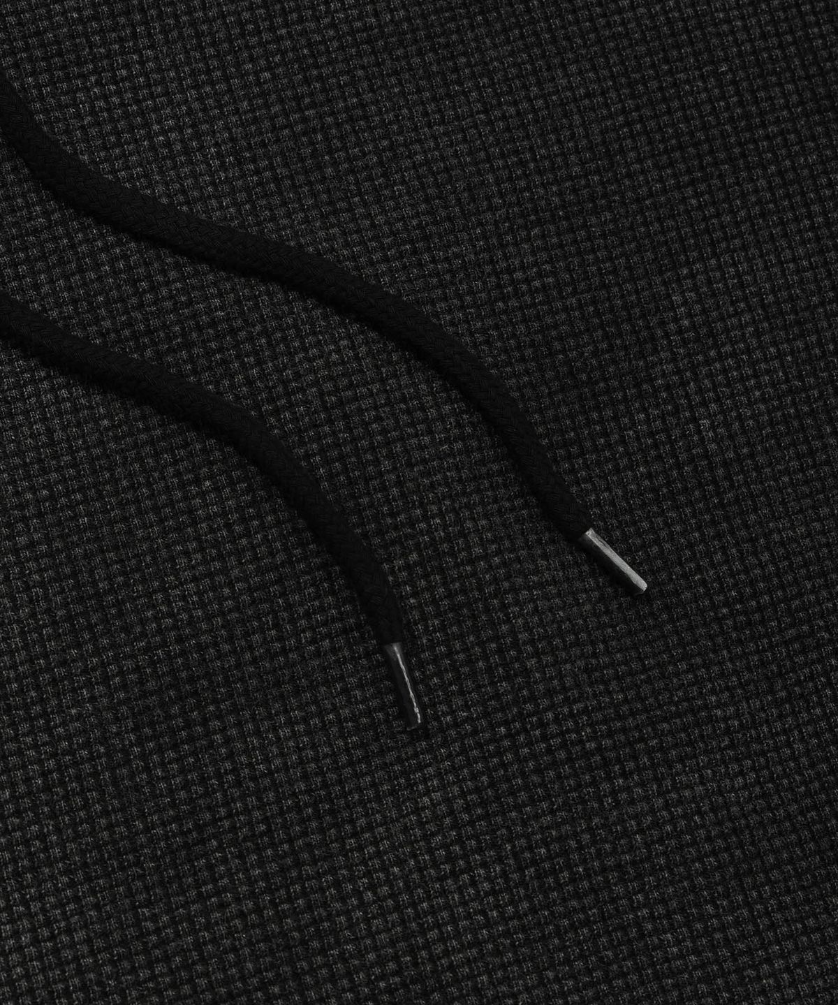 리트리버클럽(RETRIEVER CLUB) SCRIPT WAFFLE HOOD ZIP UP [BLACK]