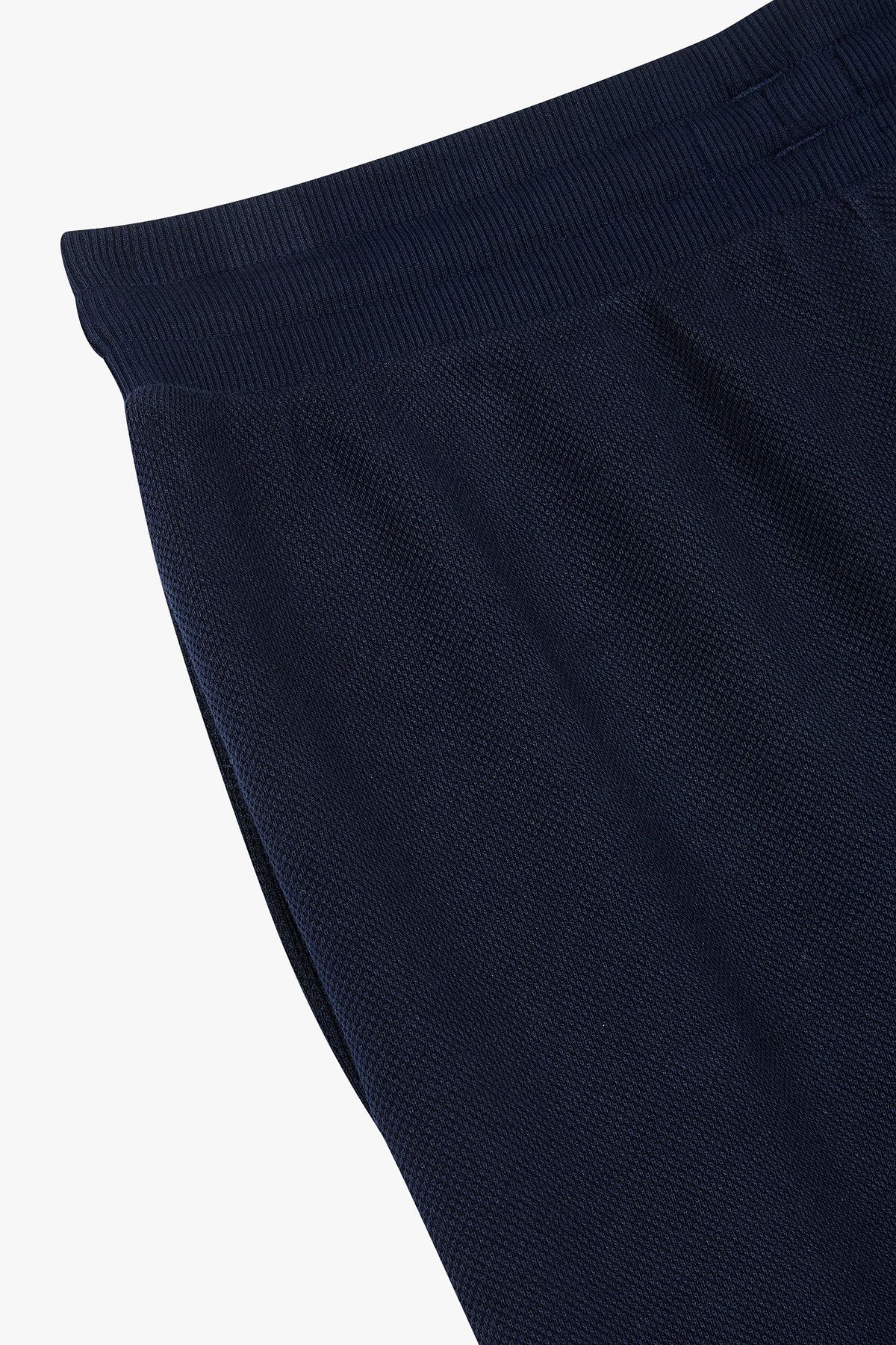 엠포리오 아르마니 언더웨어(EMPORIO ARMANI UNDERWEAR) 남성 로고 패치 조거 라운지 팬츠_블루 0815332021