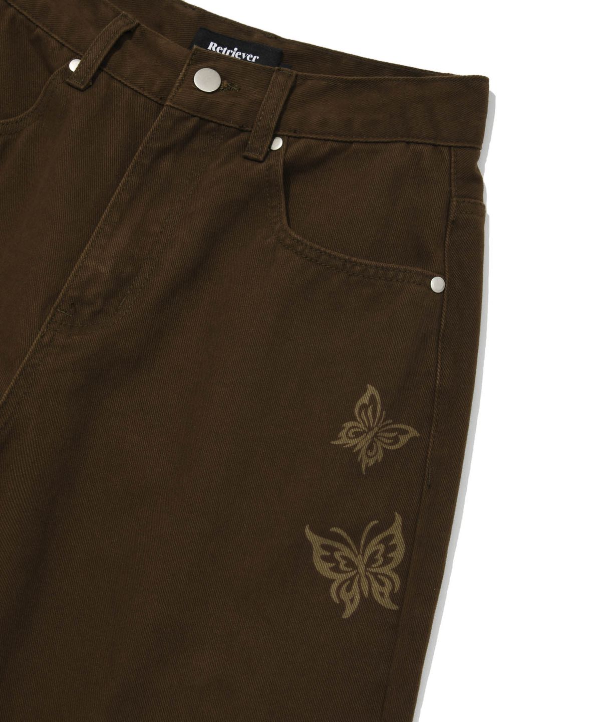 리트리버클럽(RETRIEVER CLUB) BUTTERFLY DENIM [BROWN]
