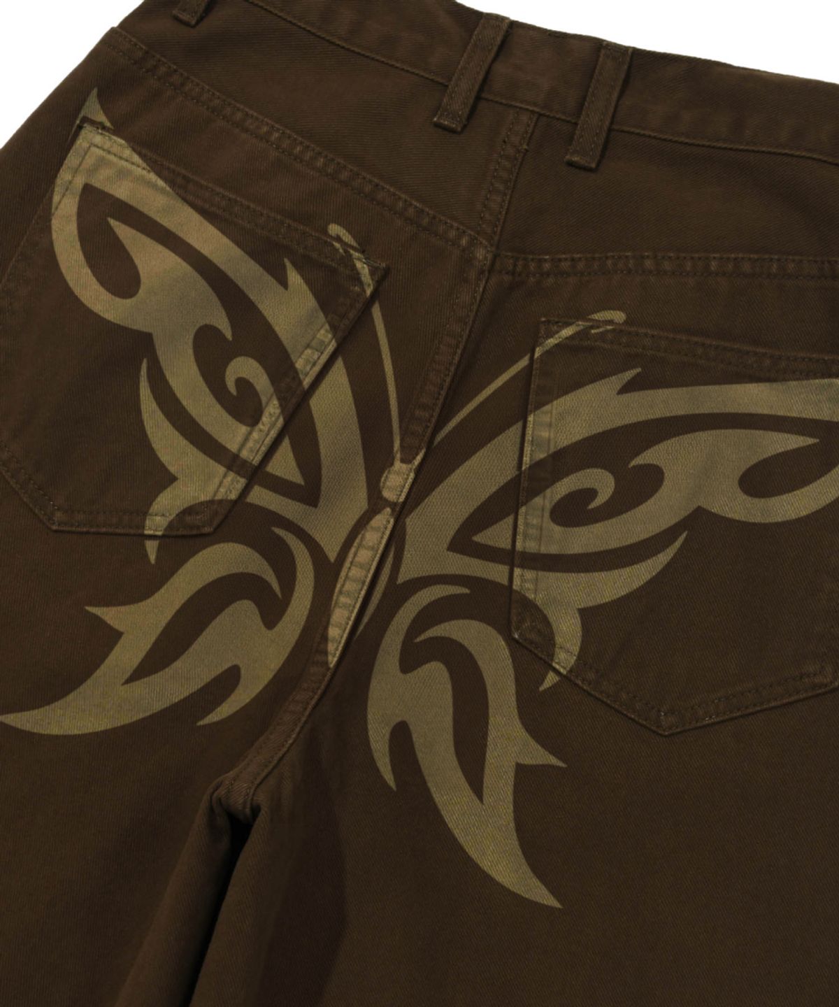 리트리버클럽(RETRIEVER CLUB) BUTTERFLY DENIM [BROWN]