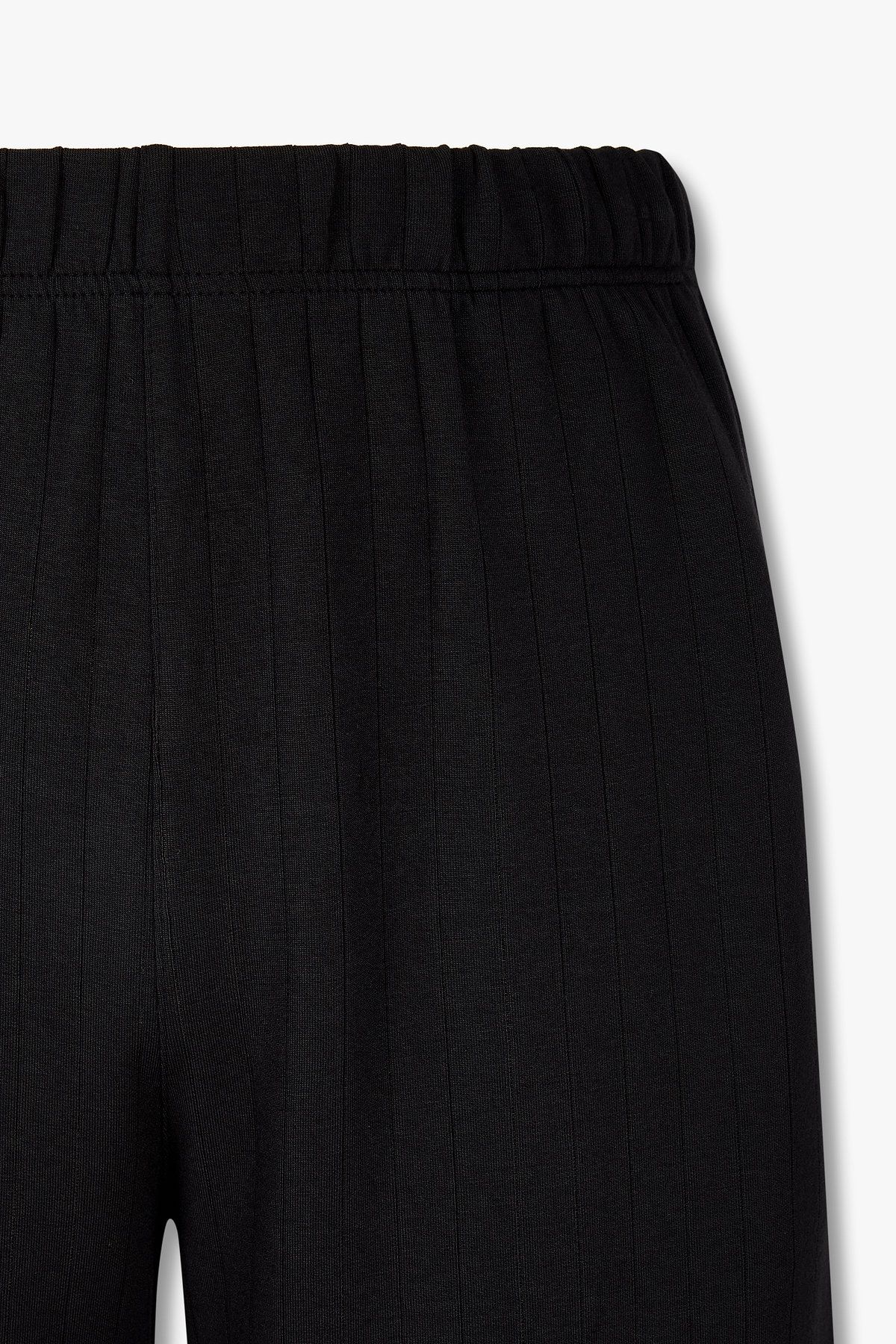 엠포리오 아르마니 언더웨어(EMPORIO ARMANI UNDERWEAR) 남성 스트라이프 레이온 파자마 팬츠_블랙 0815332016