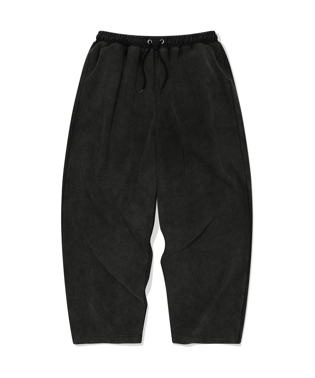 리트리버클럽(RETRIEVER CLUB) SCRIPT WAFFLE PANTS [BLACK]