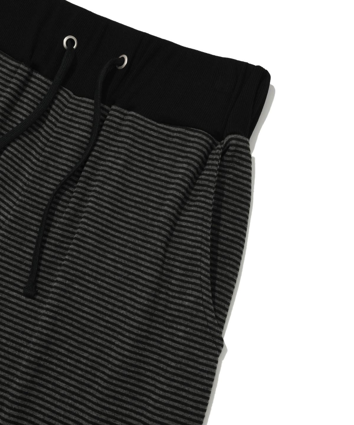 리트리버클럽(RETRIEVER CLUB) STRIPE SWEAT PANTS [BLACK]