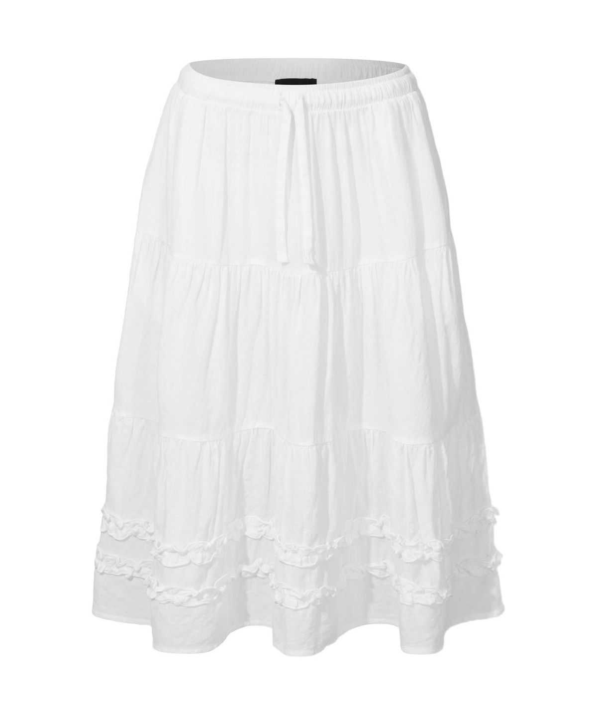 리트리버클럽(RETRIEVER CLUB) FRILL LINE SKIRT [WHITE]