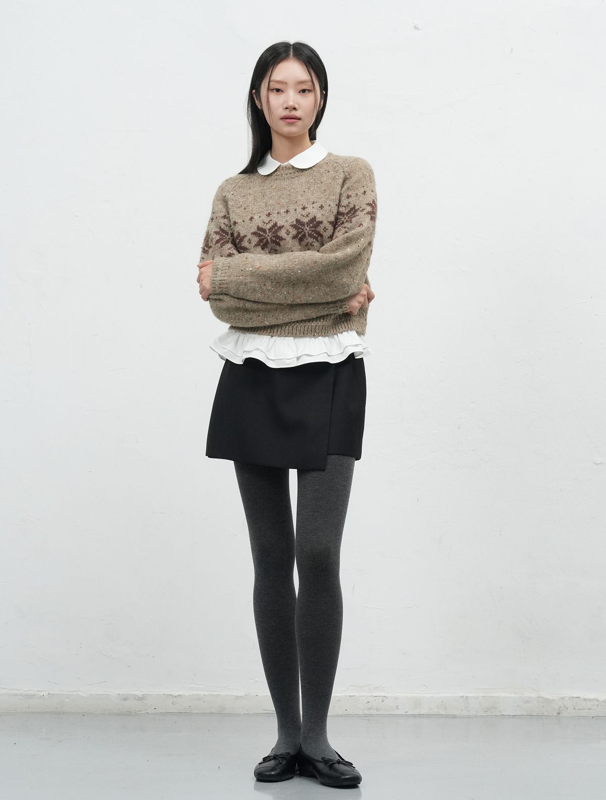 제너럴아이디어(GENERALIDEA) 뉴애티튜드 클래식 플랫 [BLACK] / WBE3L97508