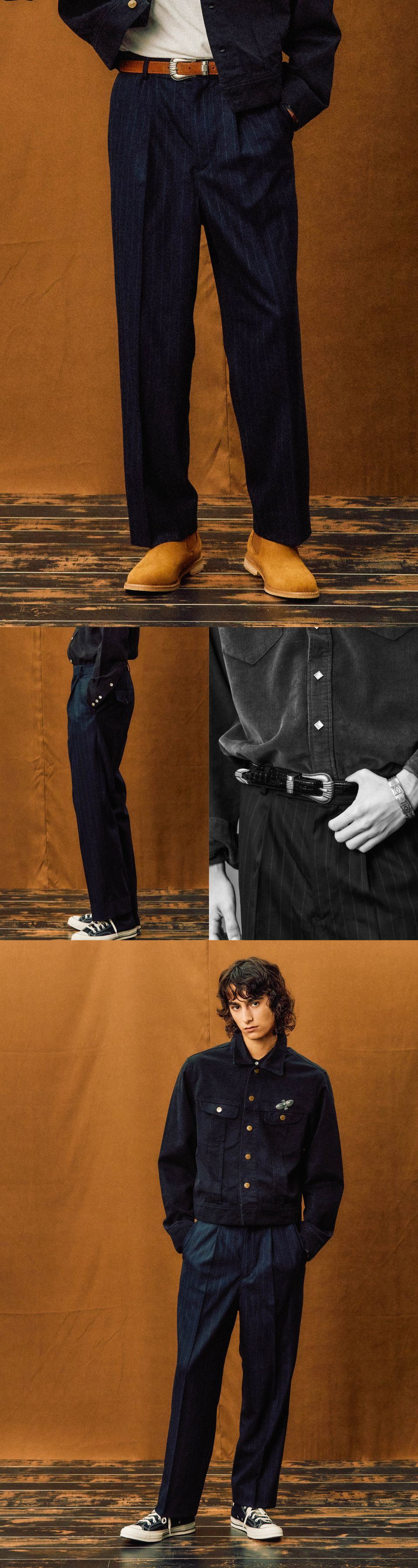 未使用　ビームス　CORDURA ウールツイード　ネイビートラウザーズ　M B:MING by BEAMS（ビーミング by ビームス）NOMAD BIZ WINTER DOTAIR(R