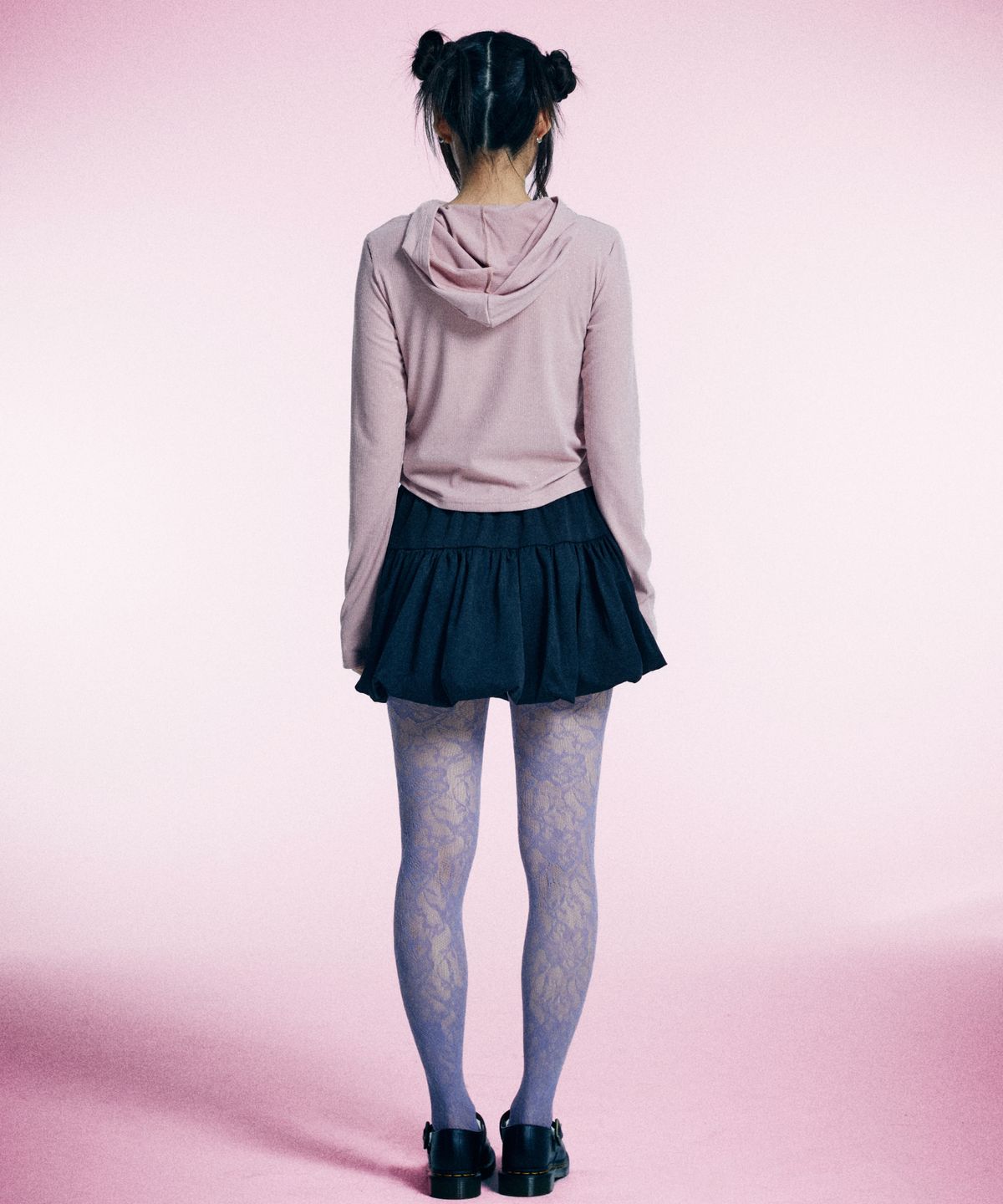 유얼쎄시(YOUR SASSY) Twinkle Slit Sleeve Hoodie Tee (PINK)