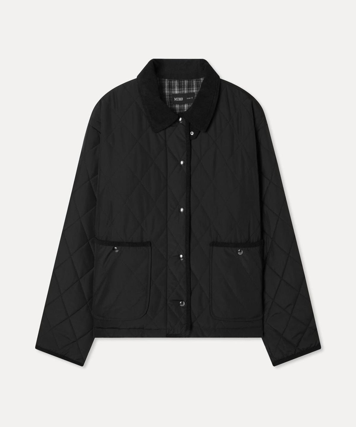 미쏘(MIXXO) 카라배색 경량패딩_MIWJPGV1PB