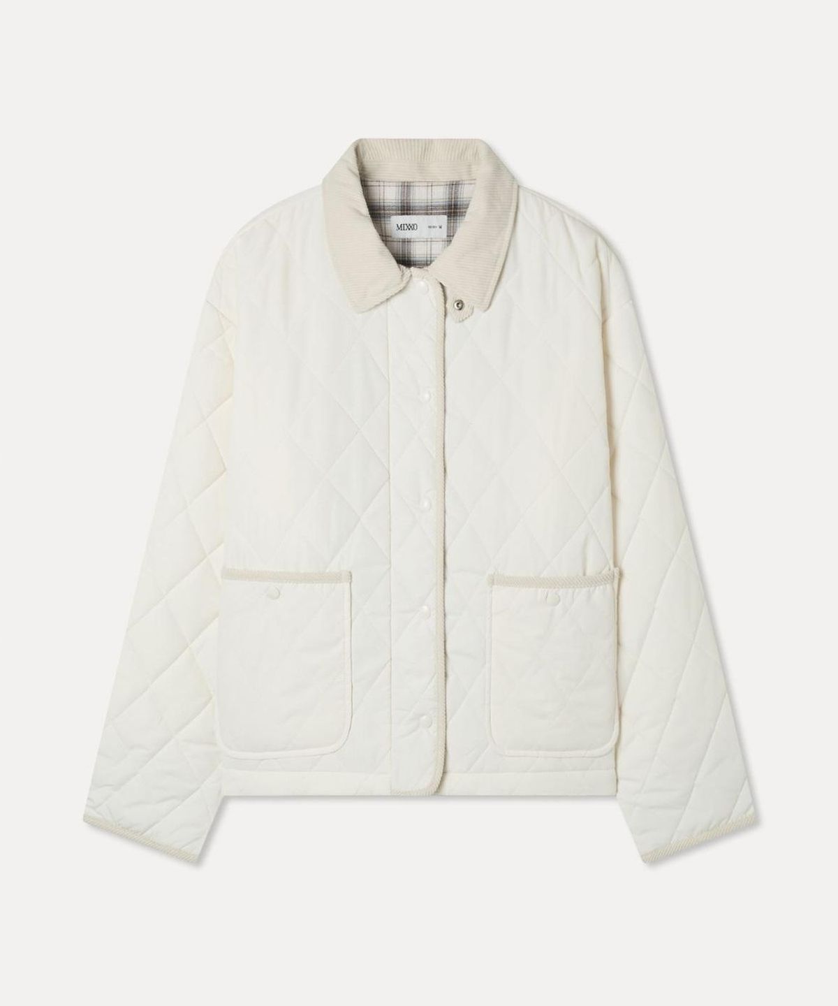 미쏘(MIXXO) 카라배색 경량패딩_MIWJPGV1PB