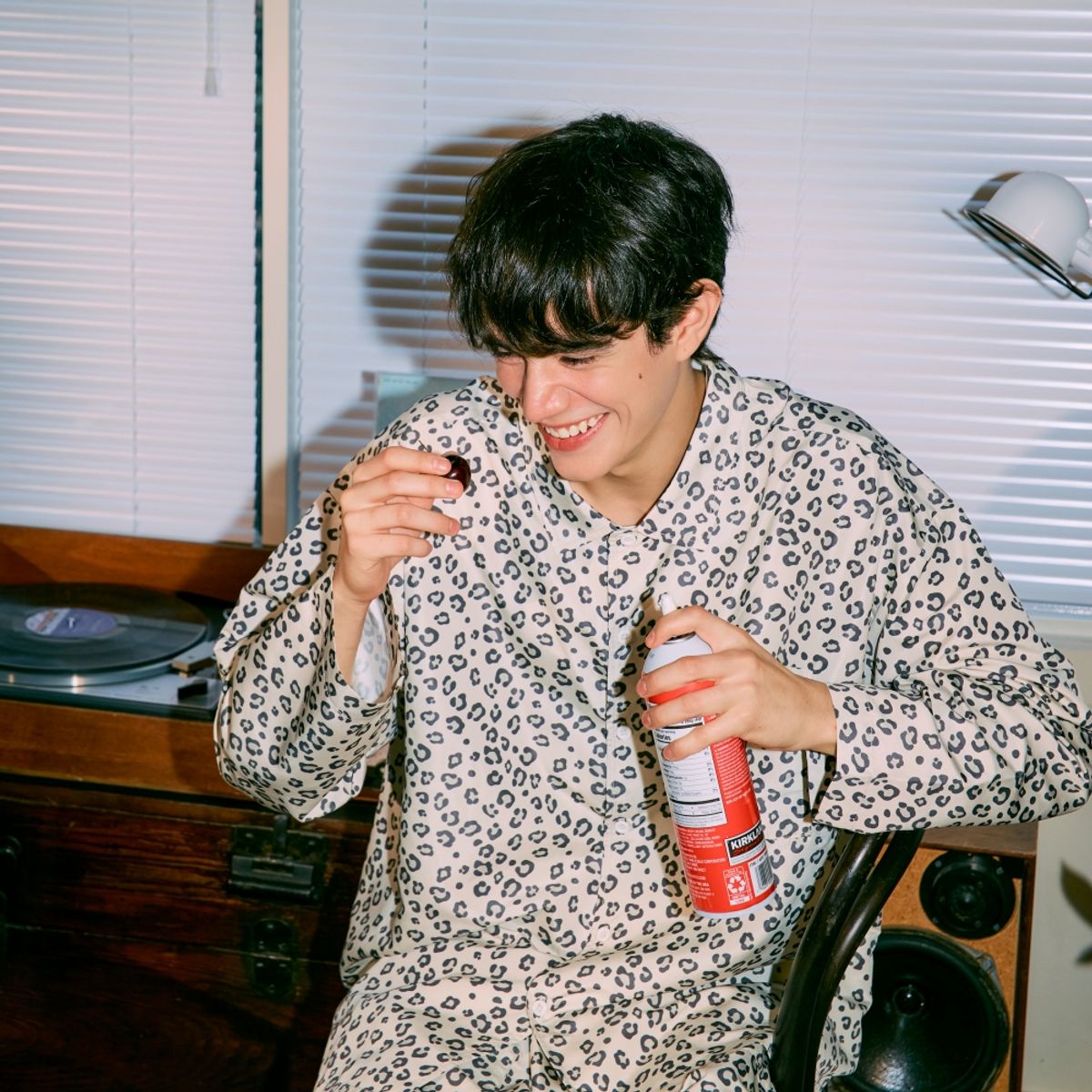 댄스온더플로어(DANCEONTHEFLOOR) furless Leopard pajamas 퍼리스 레오파드 파자마 (Ivory)