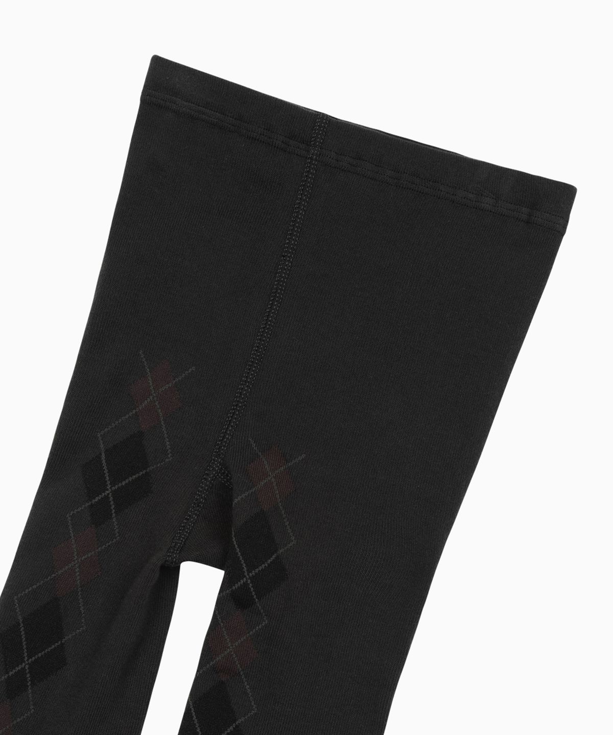 오헤시오(OHESHIO) ARGYLE PATTERN TIGHTS, DEEP CHARCOAL