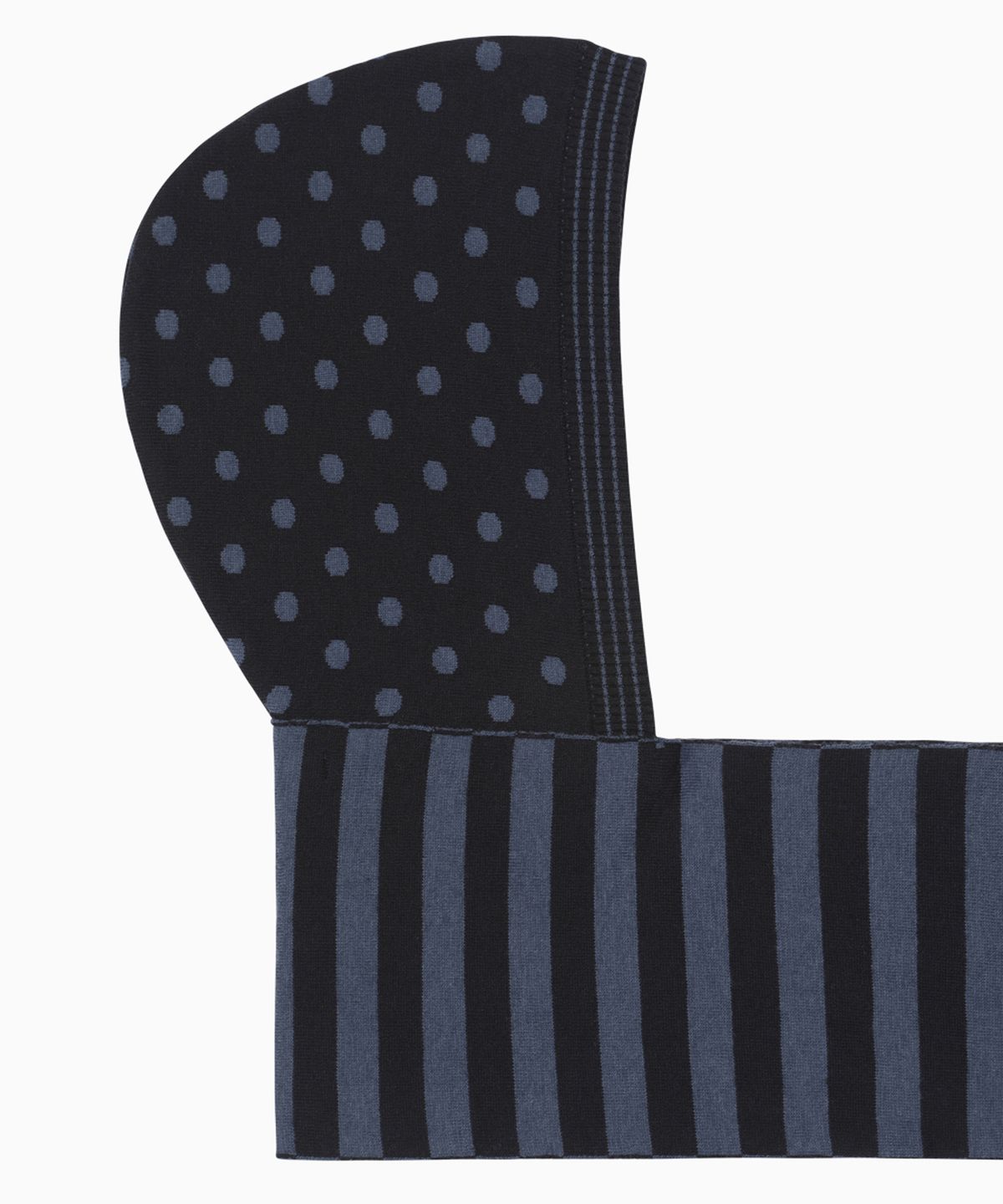 오헤시오(OHESHIO) DOT HOODED MUFFLER, NAVY