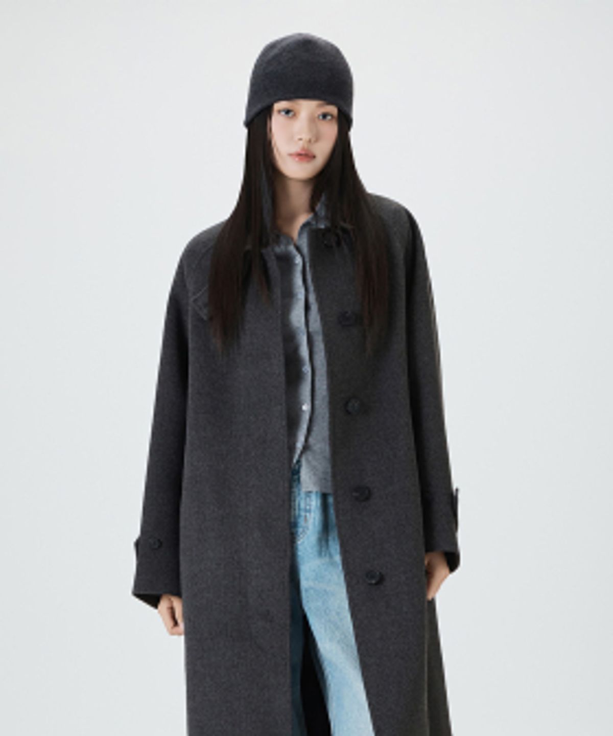 미쏘(MIXXO) 스탠카라 롱코트_MIWJHGV2PB