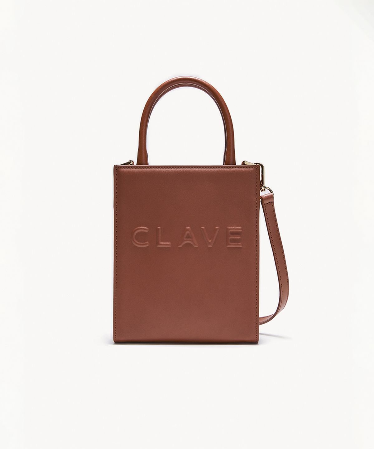 끌라베(CLAVE) 실비 스몰 탄 크로스백 (SYLVIE Small Tan Cross Bag)