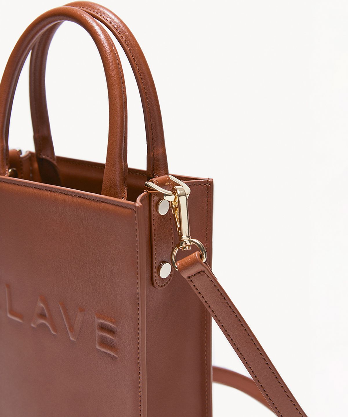 끌라베(CLAVE) 실비 스몰 탄 크로스백 (SYLVIE Small Tan Cross Bag)