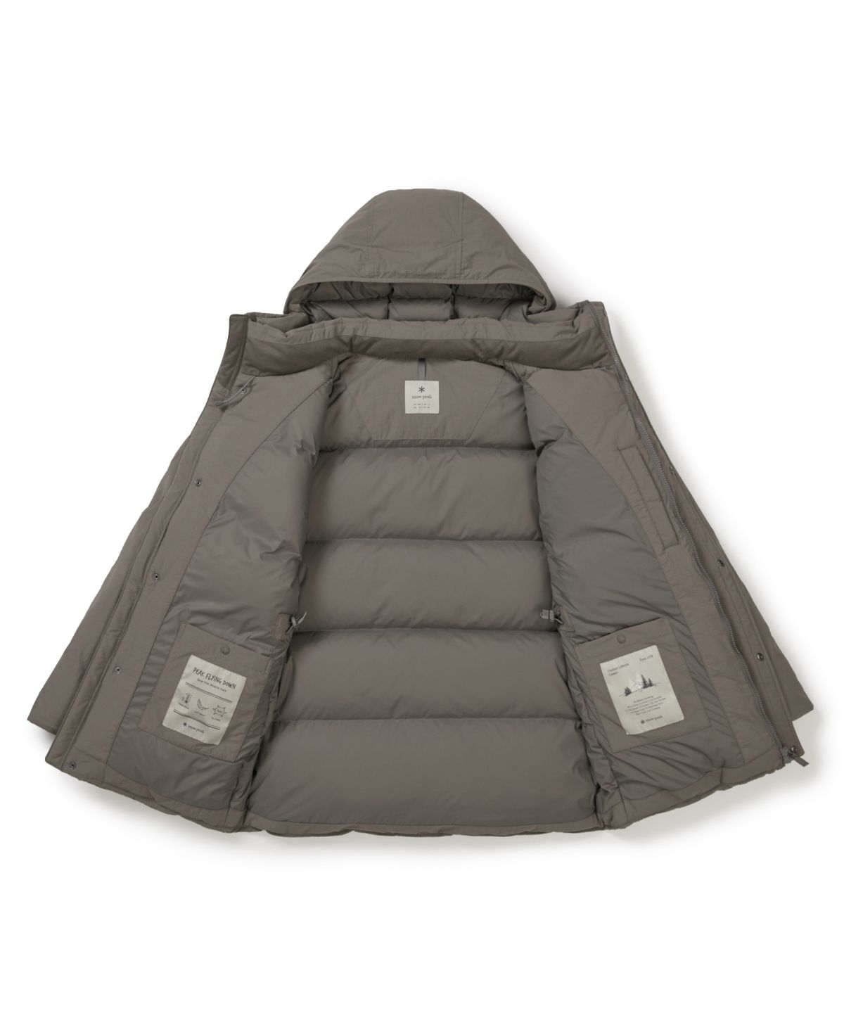스노우피크 어패럴(SNOWPEAK APPAREL) 랜드 중기장 헤비 다운 자켓 (S25WMGDJ64) Dark Khaki