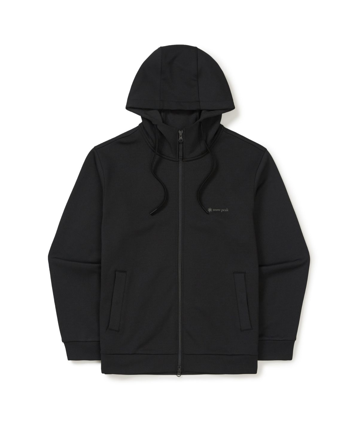 스노우피크 어패럴(SNOWPEAK APPAREL) 써밋그리드 후드 집업 (S25WMTFJ30) Black