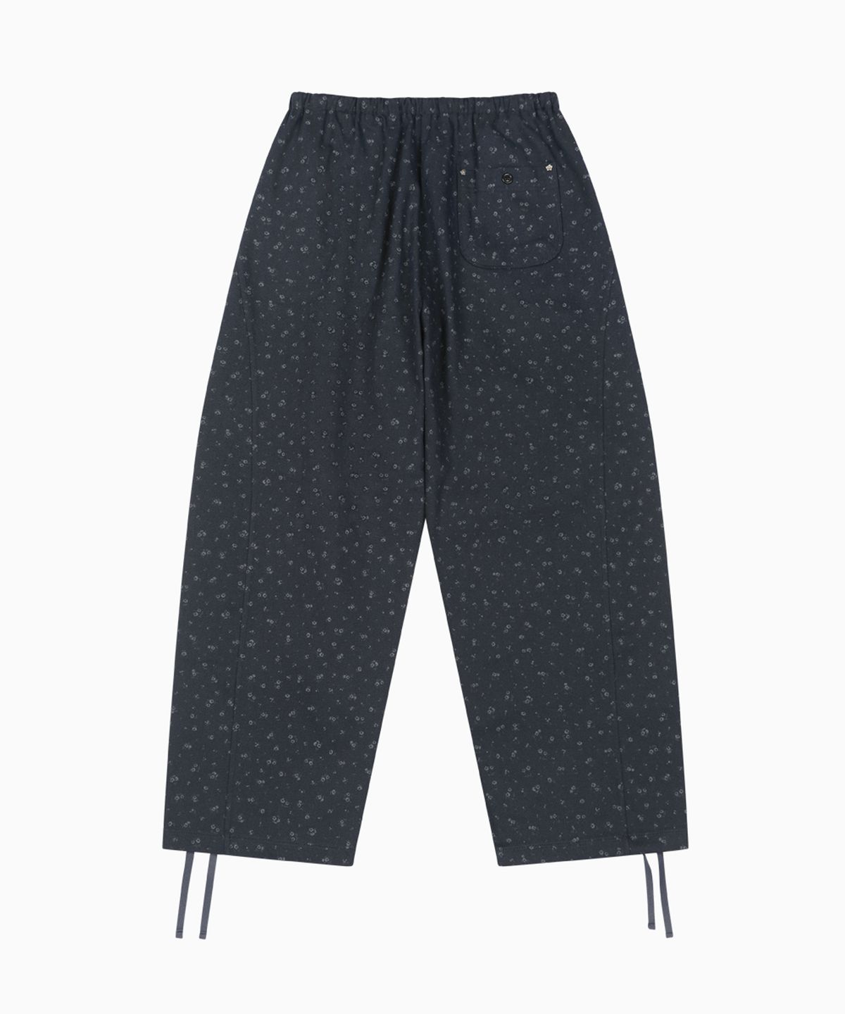 오헤시오(OHESHIO) WIDE BANDING PANTS, FLORAL NAVY