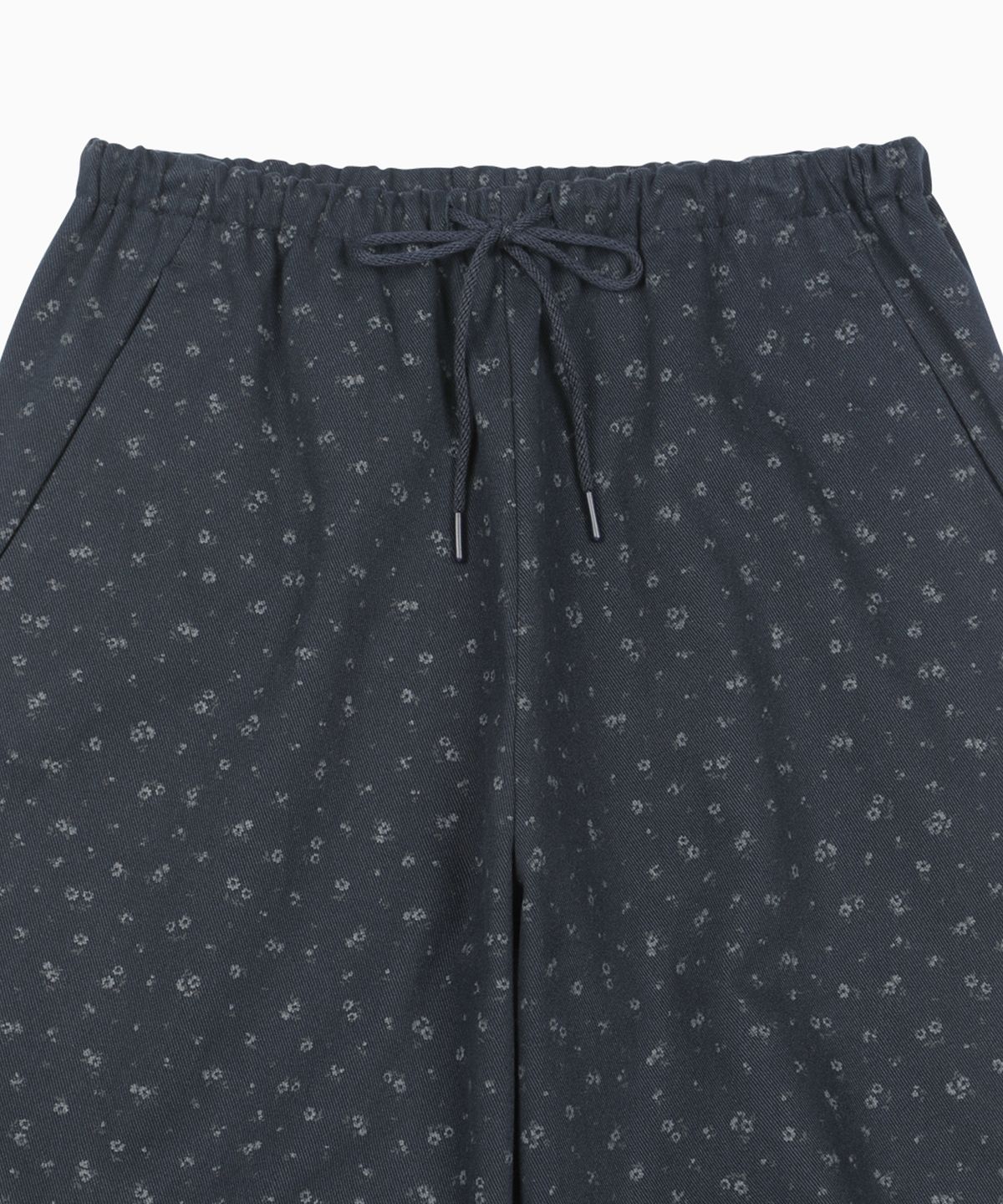 오헤시오(OHESHIO) WIDE BANDING PANTS, FLORAL NAVY
