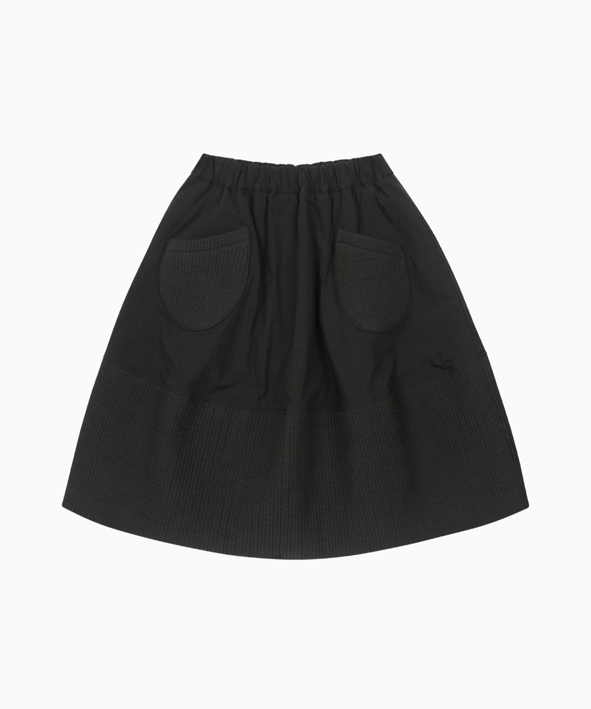 오헤시오(OHESHIO) PADDED BANDING POCKET SKIRT, BLACK