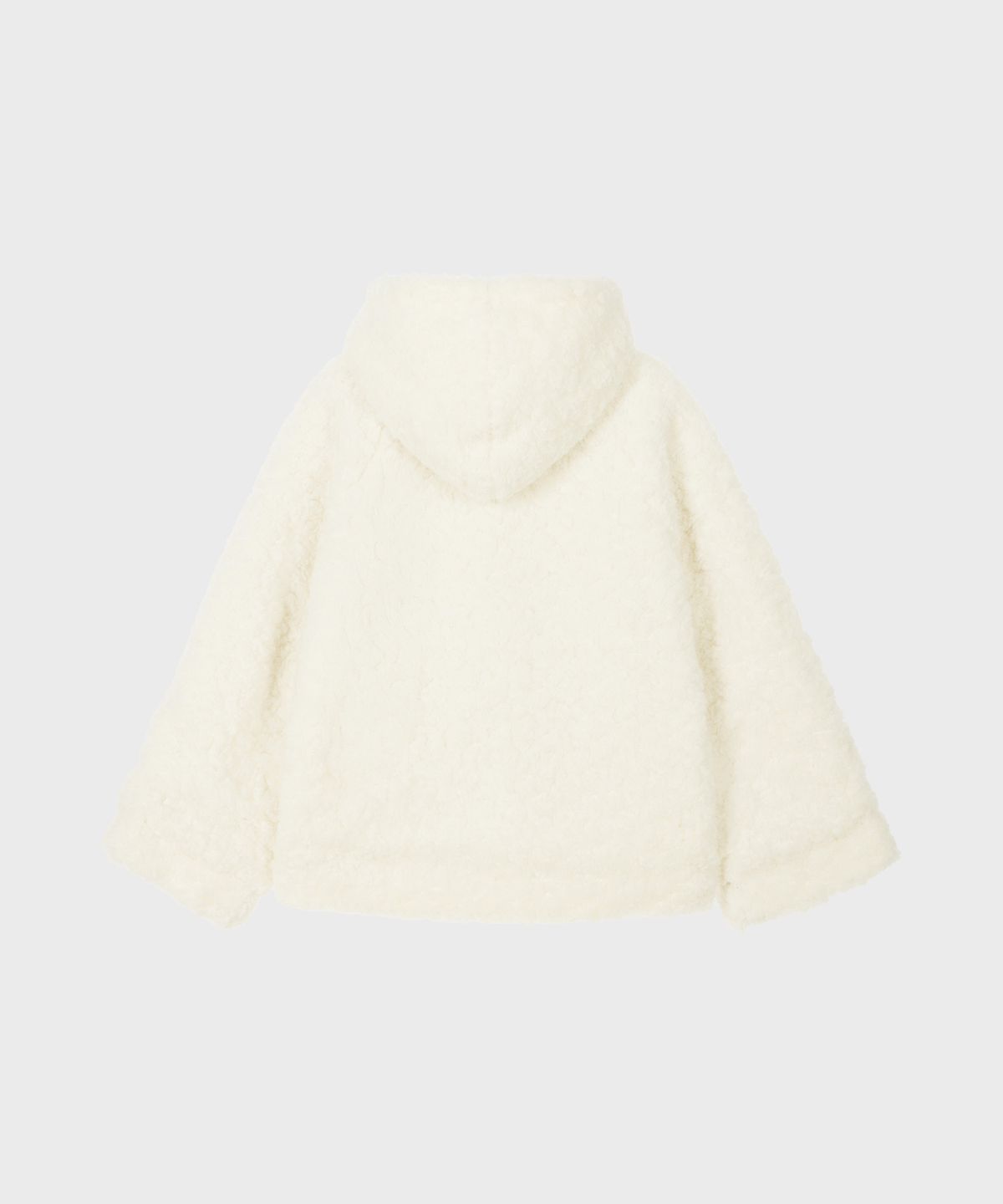 알키알카(ALKI ALKA) Fur Hoodie Jacket (Ivory)