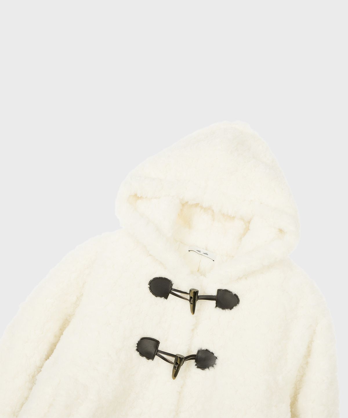 알키알카(ALKI ALKA) Fur Hoodie Jacket (Ivory)